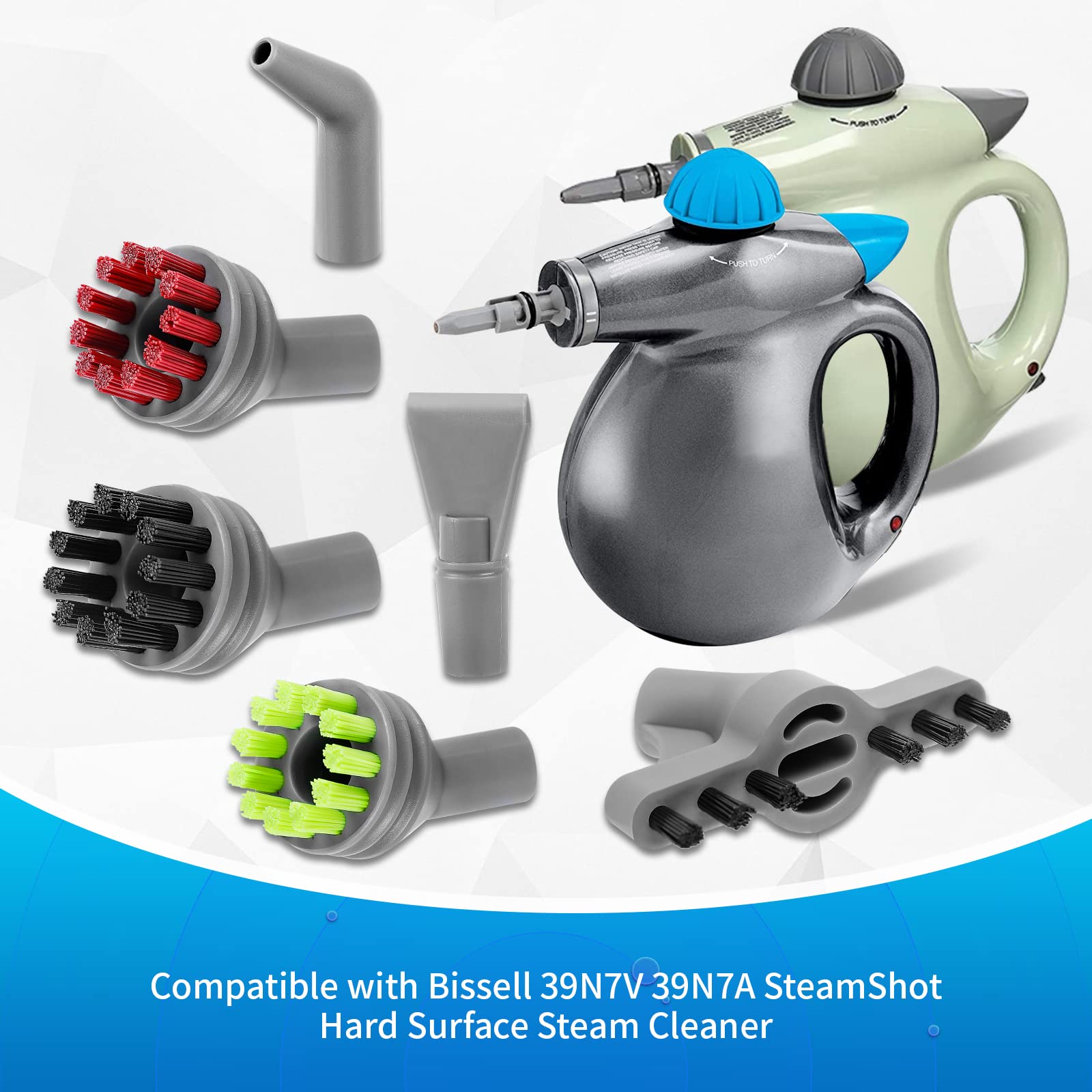 Keepow Steam Shot Attachments Compatible With Bissell Steamshot Hard Surface Steam Cleaner 39N7V 39N7A 2994B, Replacement Parts