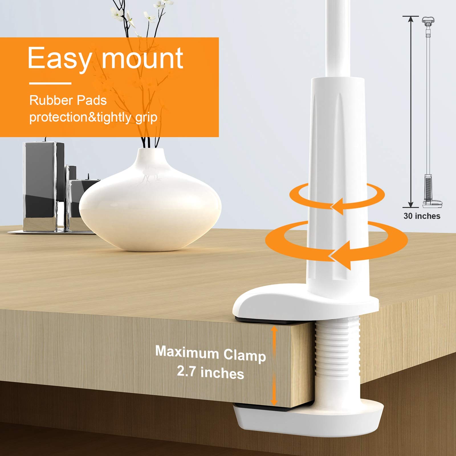 Phone Holder Bed Gooseneck Mount - Flexible Arm 360 Mount Clip Adjustable Bracket Clamp Stand Compatible With Cell Phone 11 Pro