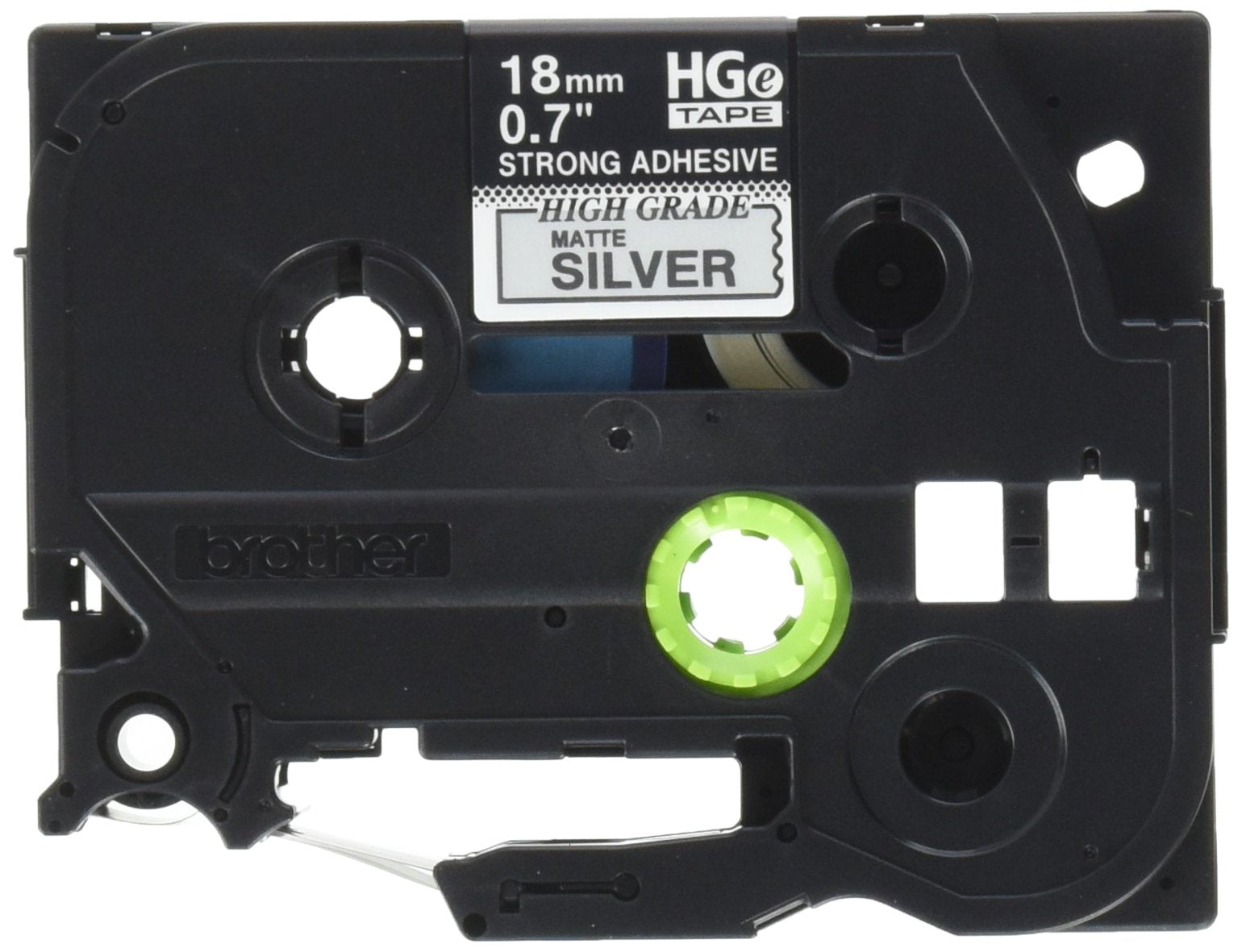 Reseller HGES9415PK Black on Matte Silver Extra-Strength Adhesive Label Tape