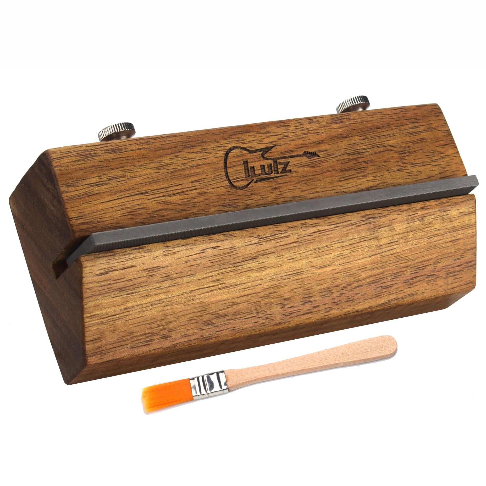 Fret End Beveling & Dressing File   35/90 Degree Tool Free Installation Luthier Tool For Guitar & Bass   Duel Textured High Carb