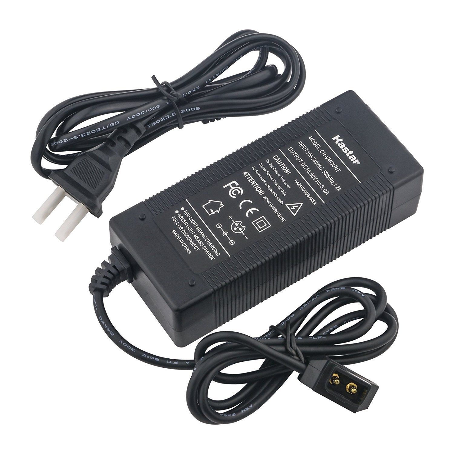 Kastar D Type Charger With D Tap Cable For Sony Bp U65, Bp U68, V Mount Battery, V Lock Battery, Sony Hdw 800P Pdw 850 Dsr 650P
