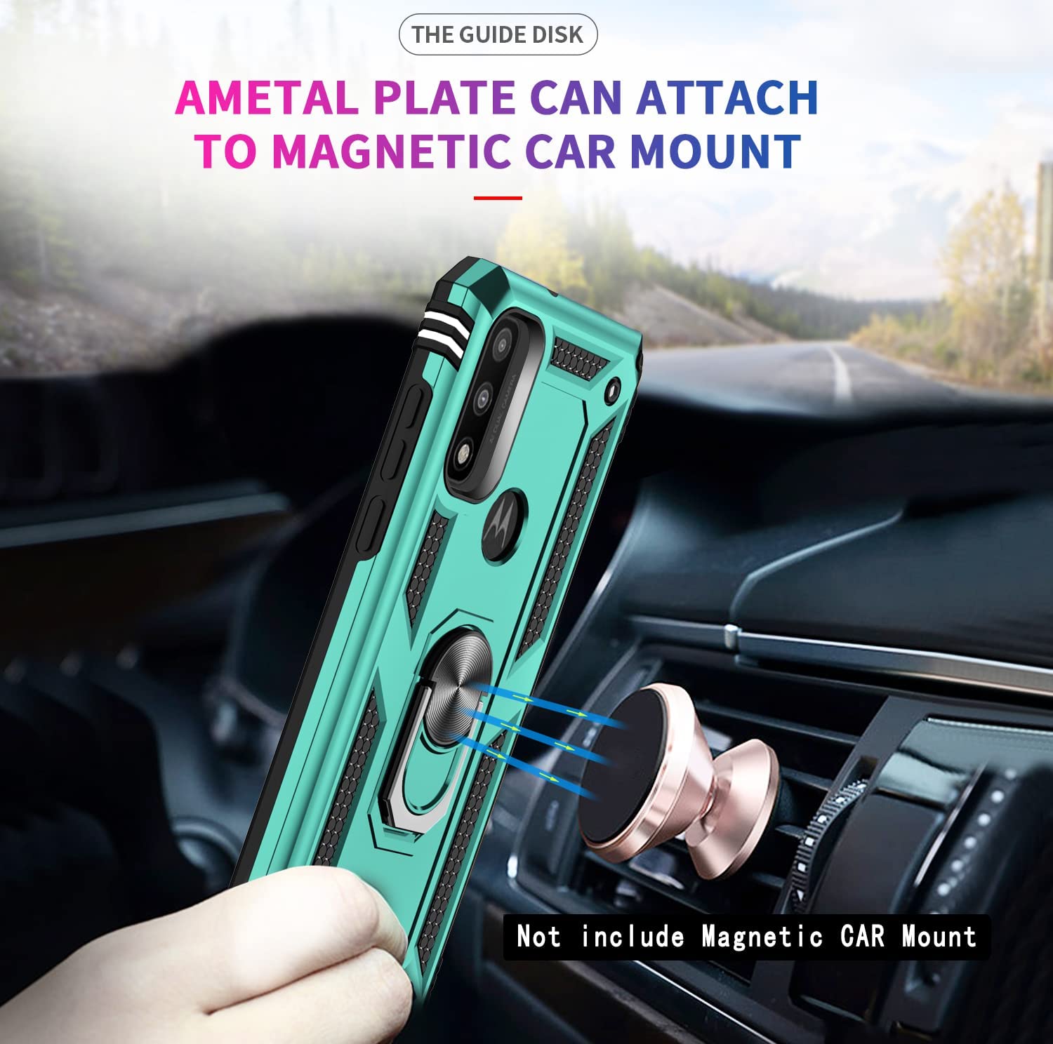 Leyi For Moto G Pure Phone Case/Motorola G Play 2023 Case, G Power 2022 Case With 2 Pcs Tempered Glass Screen Protector, [Milita