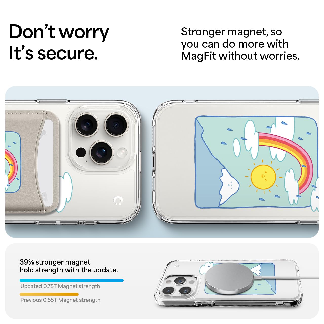 Spigen Ultra Hybrid Magfit Designed For Iphone 15 Pro Case (2023) [Anti Yellowing] [Military Grade Protection] Compatible With M