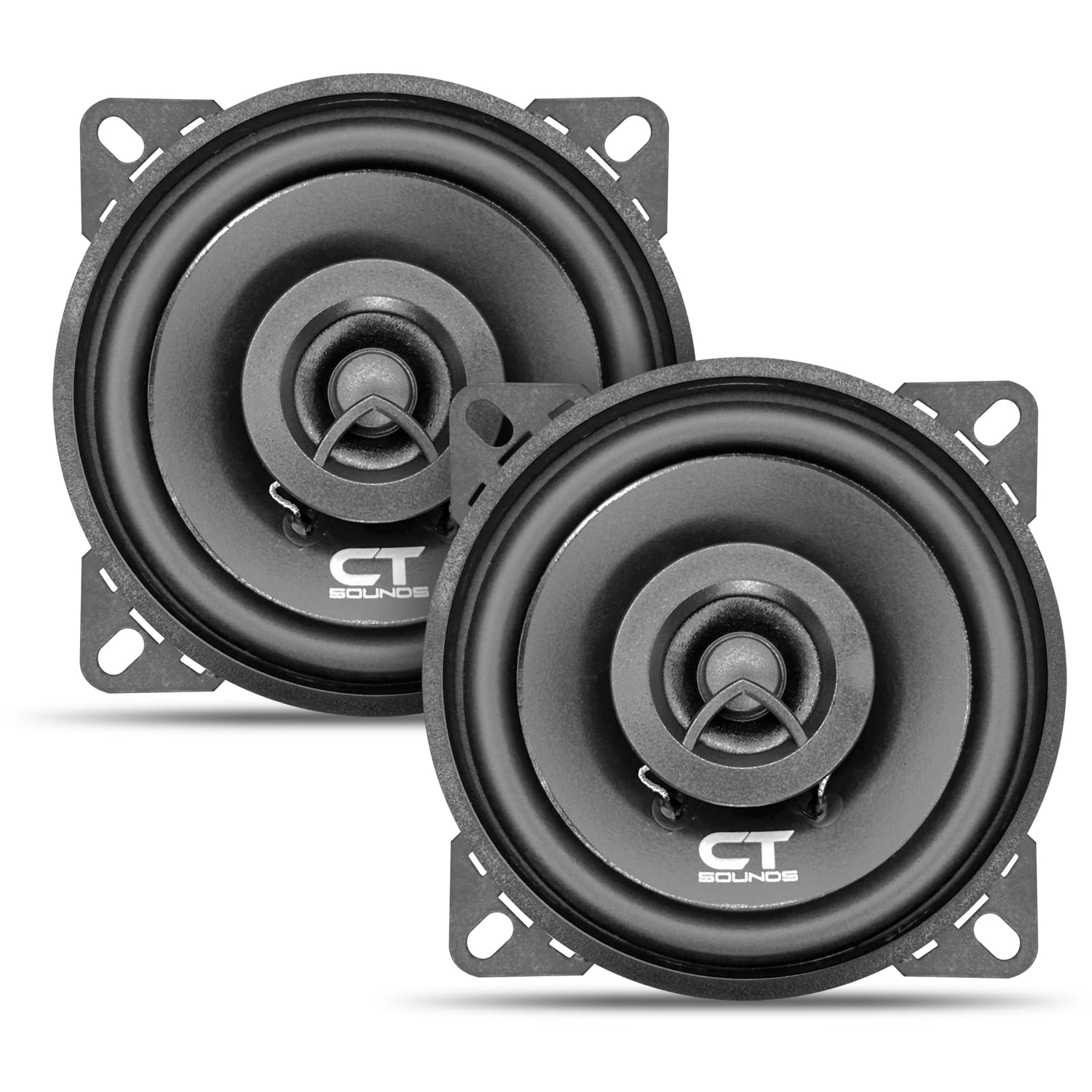 Ct Sounds Bio 4 Cox 4 Inch Coaxial Car Speakers, 160 Watts Max, Pair
