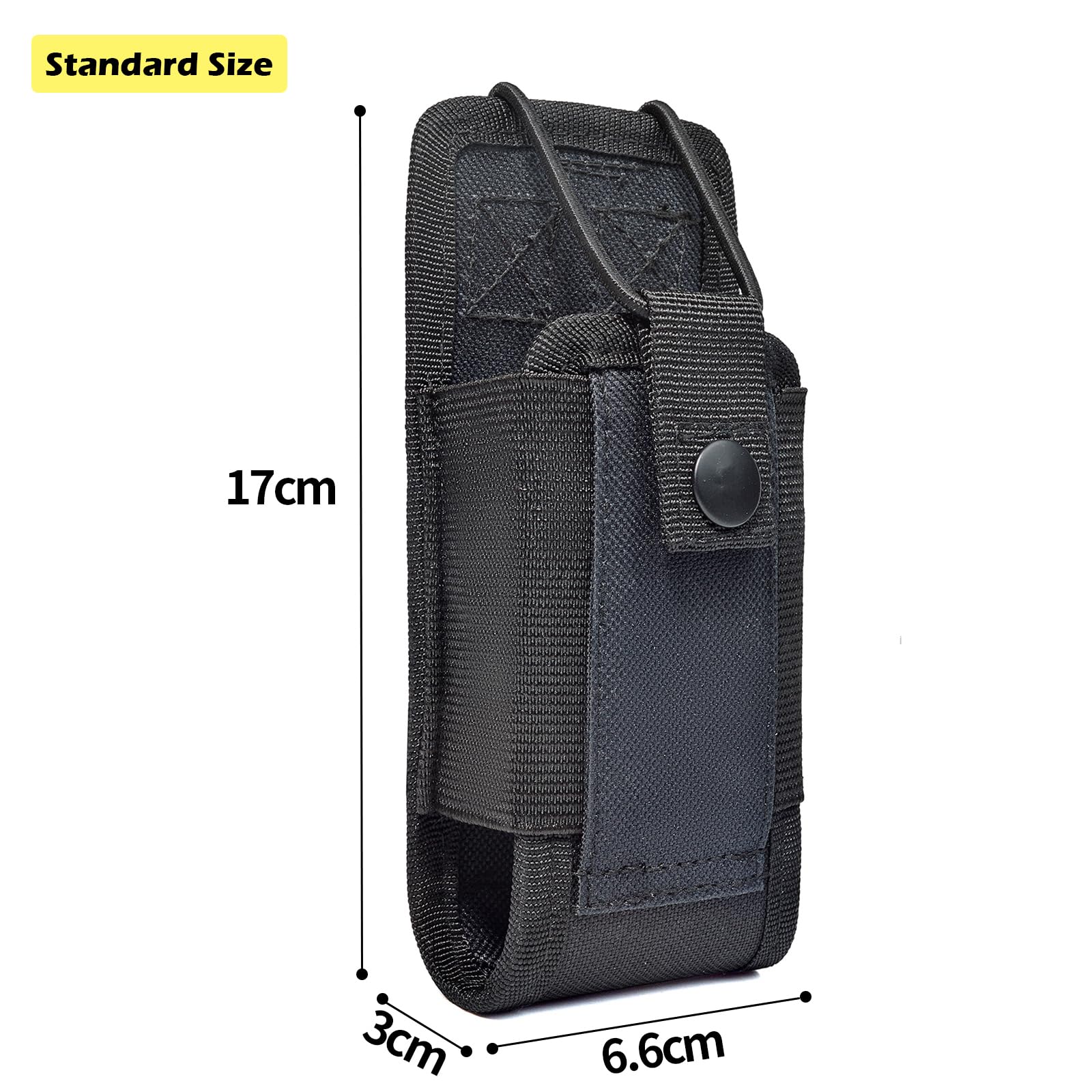 Universal Radio Molle Pouch, Heavy Duty Nylon Walke Talkie Holster Belt Pack Molle System Military For Baofeng Kenwood Yaesu Mot