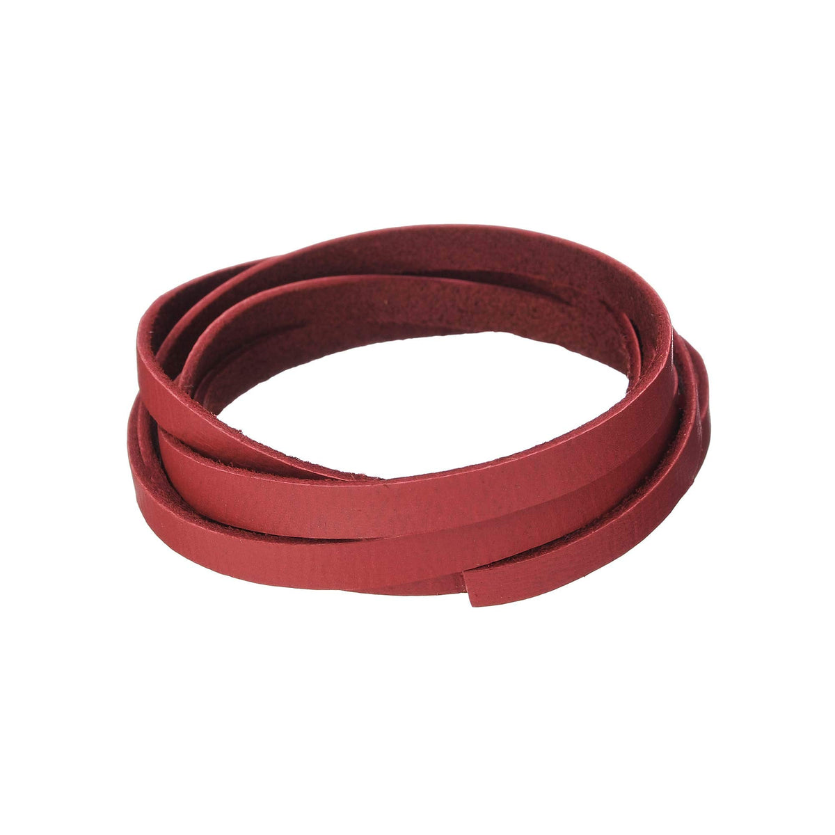 Realeather Dos31650 0410 Deerskin Leather Lace, 316X50, Red
