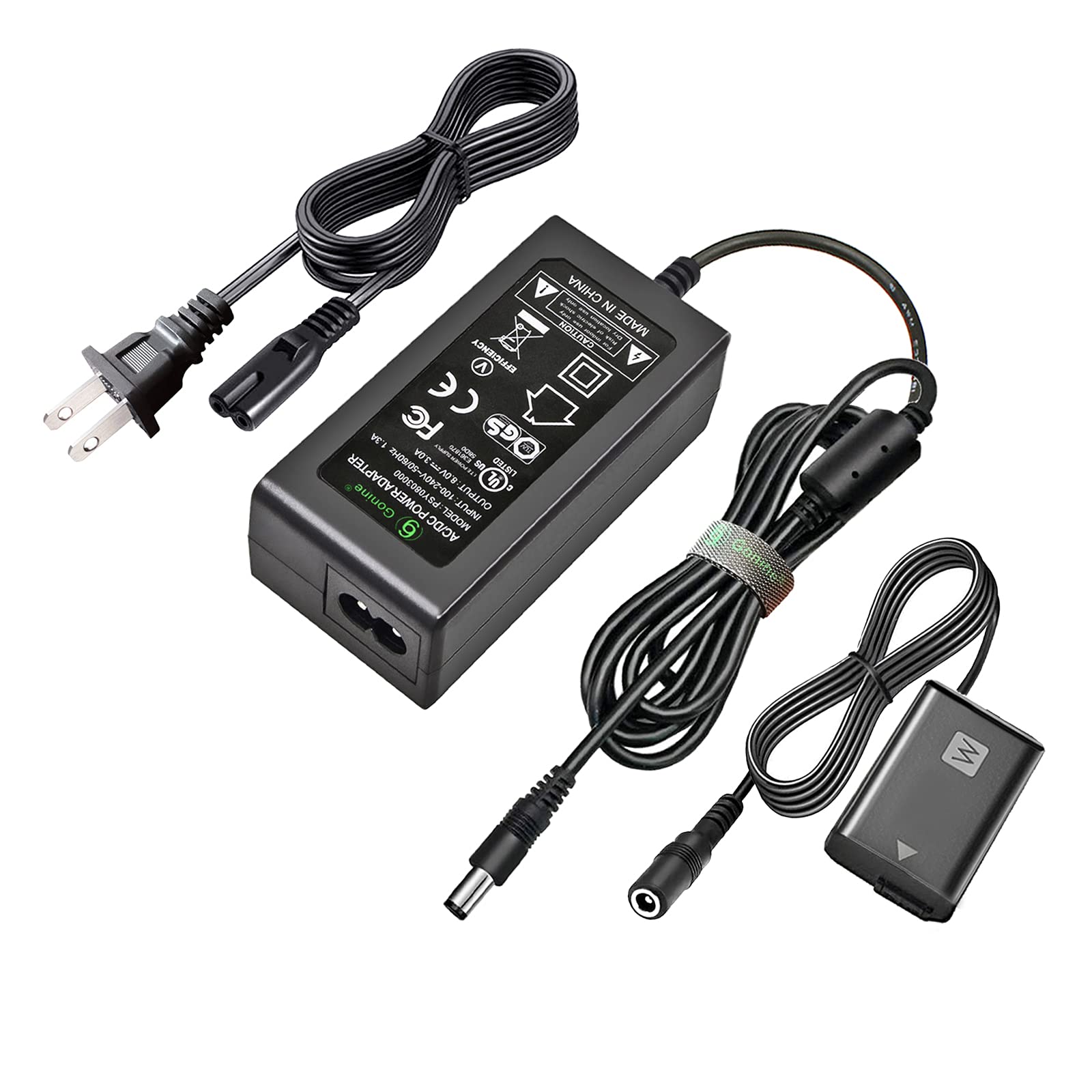 Gonine Ac Pw20 Zv E10 Continuous Power Supply A6400 Np Fw50 Dummy Battery Acpw20 Ac Adapter Kit For Sony Alpha A6000 A5100 A6100 A6300 A6500 A7 A7Ii A7S A7Sii Rx10 Ii Iv Cameras.