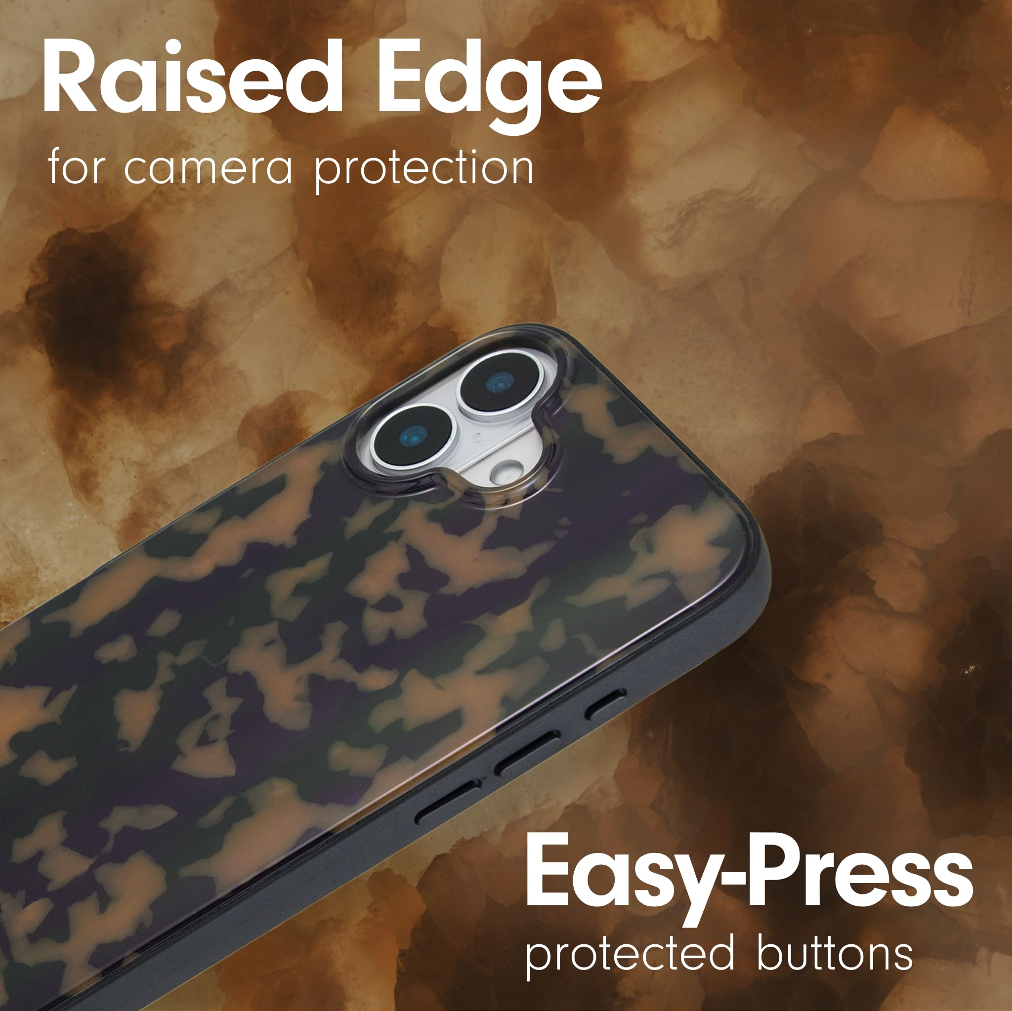 Sonix Case For Iphone 16 Plus | Compatible With Magsafe | 10Ft Drop Tested | Tortoiseshell | Brown Tort