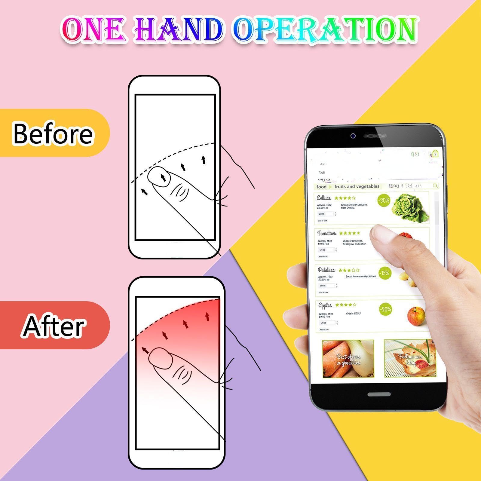 9 Pieces Cell Phone Grip Holder Colorful Collapsible Phone Holder Self Adhesive Sublimation Phone Holders For Smartphone And Tab