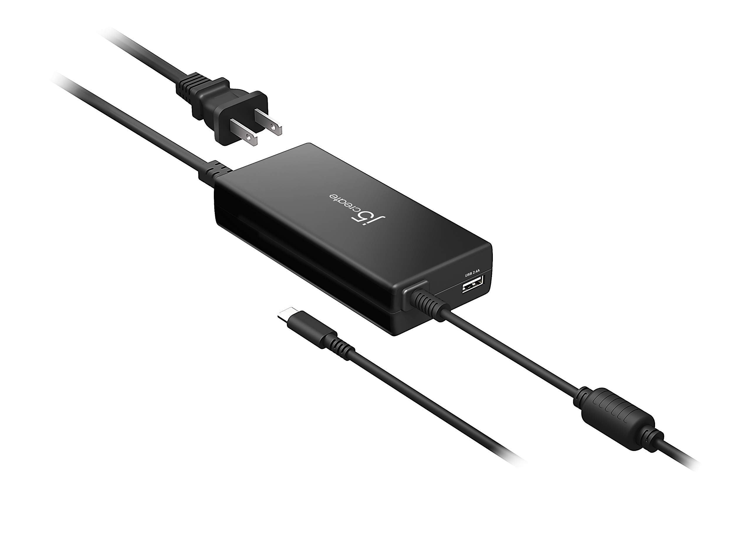 j5create USB Type C PD 100W Fast Charger for MacBook Pro, Chromebook, Laptop, Notebook, Tablet, Android, and iOS Smartphones (JU