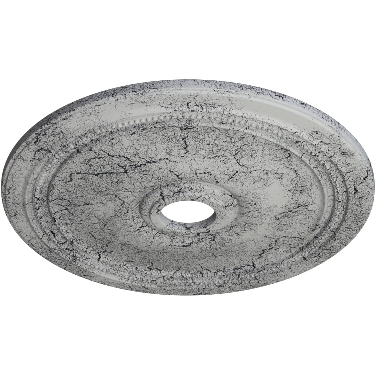 Ekena Millwork Cm24Diuwc Diane Ceiling Medallion, 24Od X 3 5/8Id X 1 1/4P (Fits Canopies Up To 6 1/4), Hand-Painted Ultra Pure W