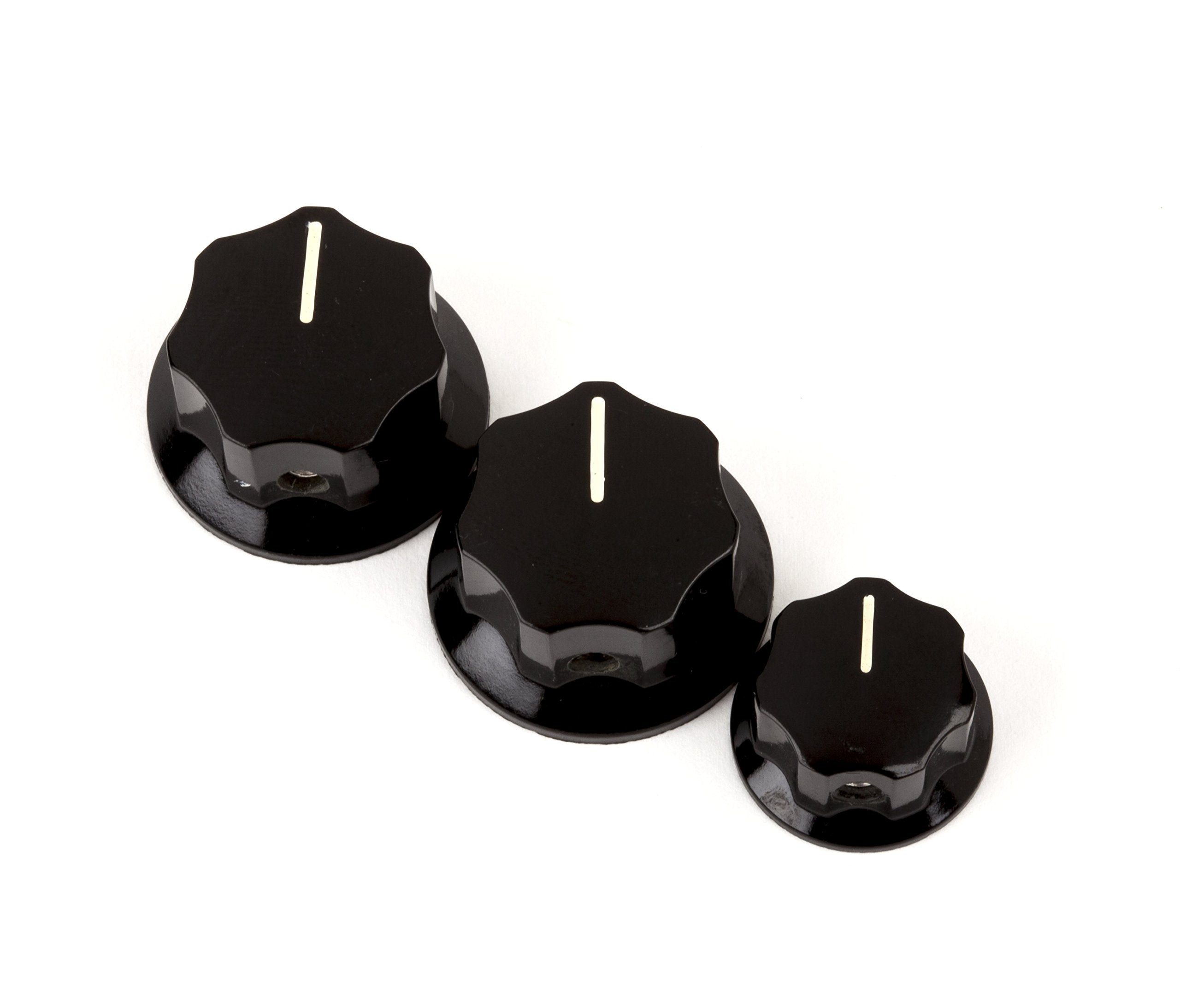 Fender Jazz Bass Knobs   Black