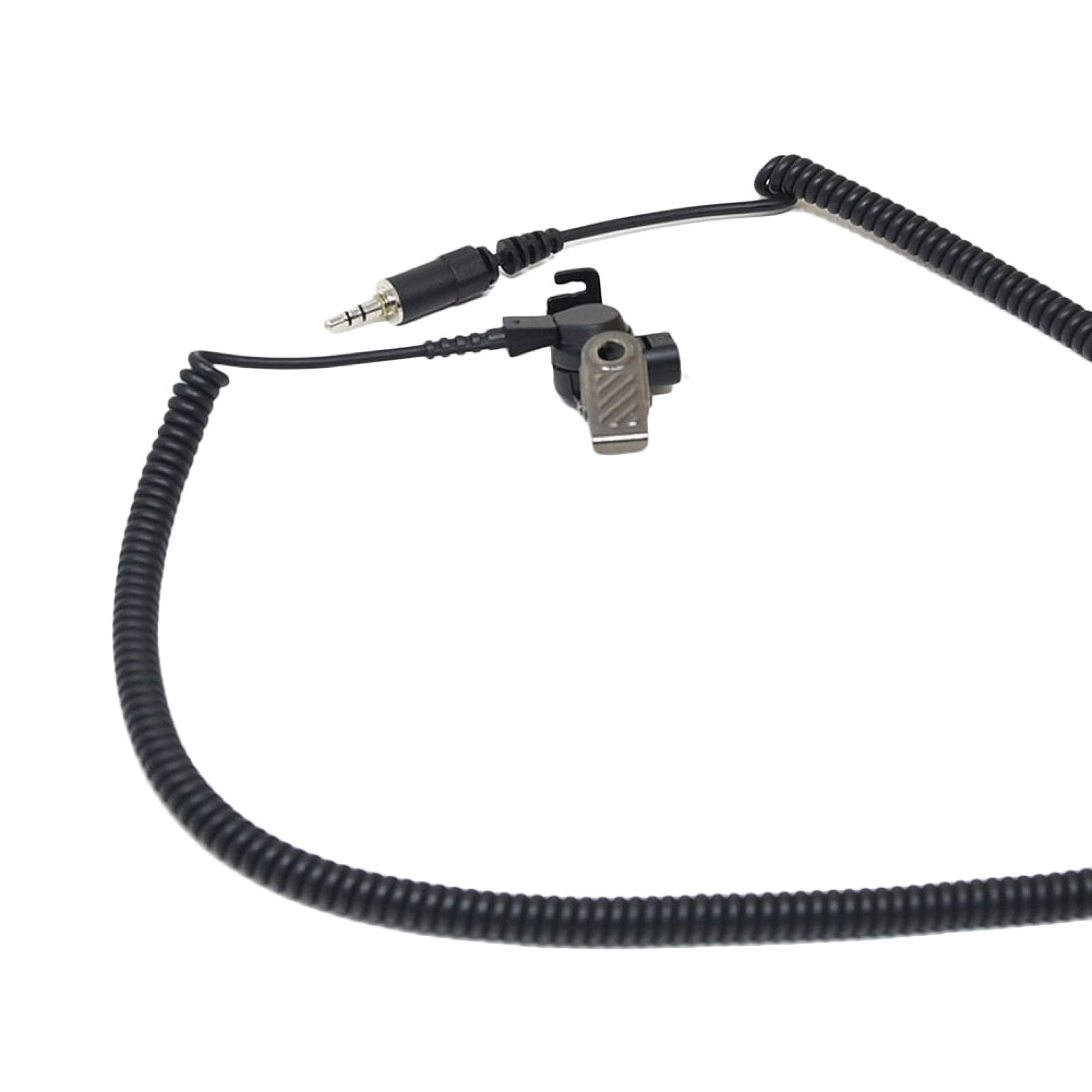 The Ear Phone Connection Fox Acoustic Tube Listen Only Earphone With 3.5Mm Connector, Black