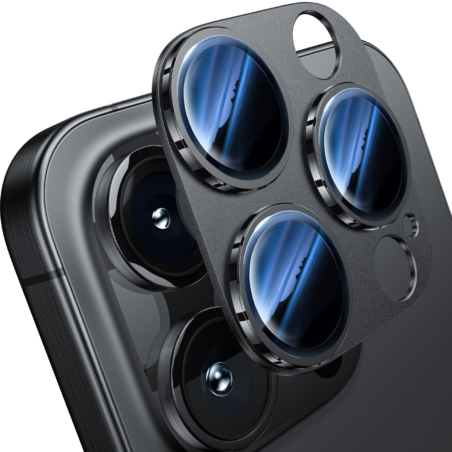 Cojoc For Iphone 16 Pro Max/Iphone 16 Pro/Iphone 15 Pro/Iphone 15 Pro Max Camera Lens Protector [Original Design] Metal Alloy 9H