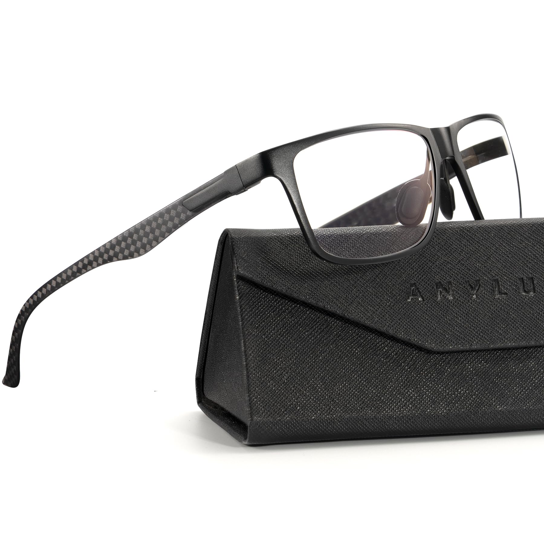 Anyluv Reading Glasses Men Mens Reading Glasses: Blue Light Reader Glasses Carbon Fiber Computer Screen Blocking