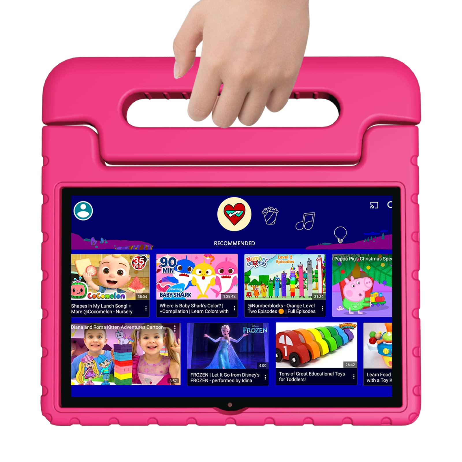 Vneimqn Kids Tablet, 10 Inch Tablet For Kids, 4Gb+64Gb Android 13, 8 Core Cpu, Wifi, 12H Battery, Parental Control, 1280 * 800 H