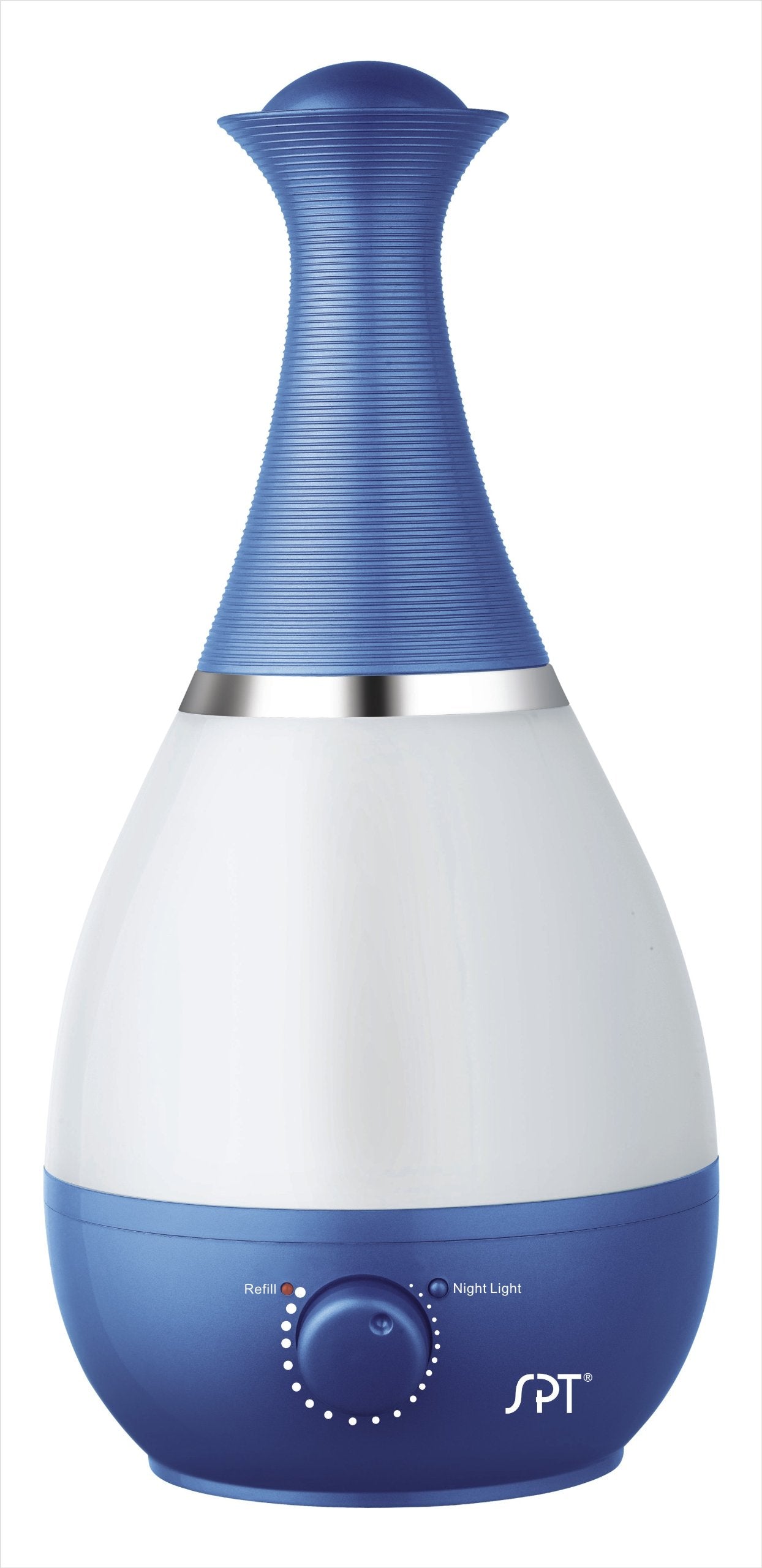 Ultrasonic Humidifier With Frangrance Diffuser And Night Light (Blue)