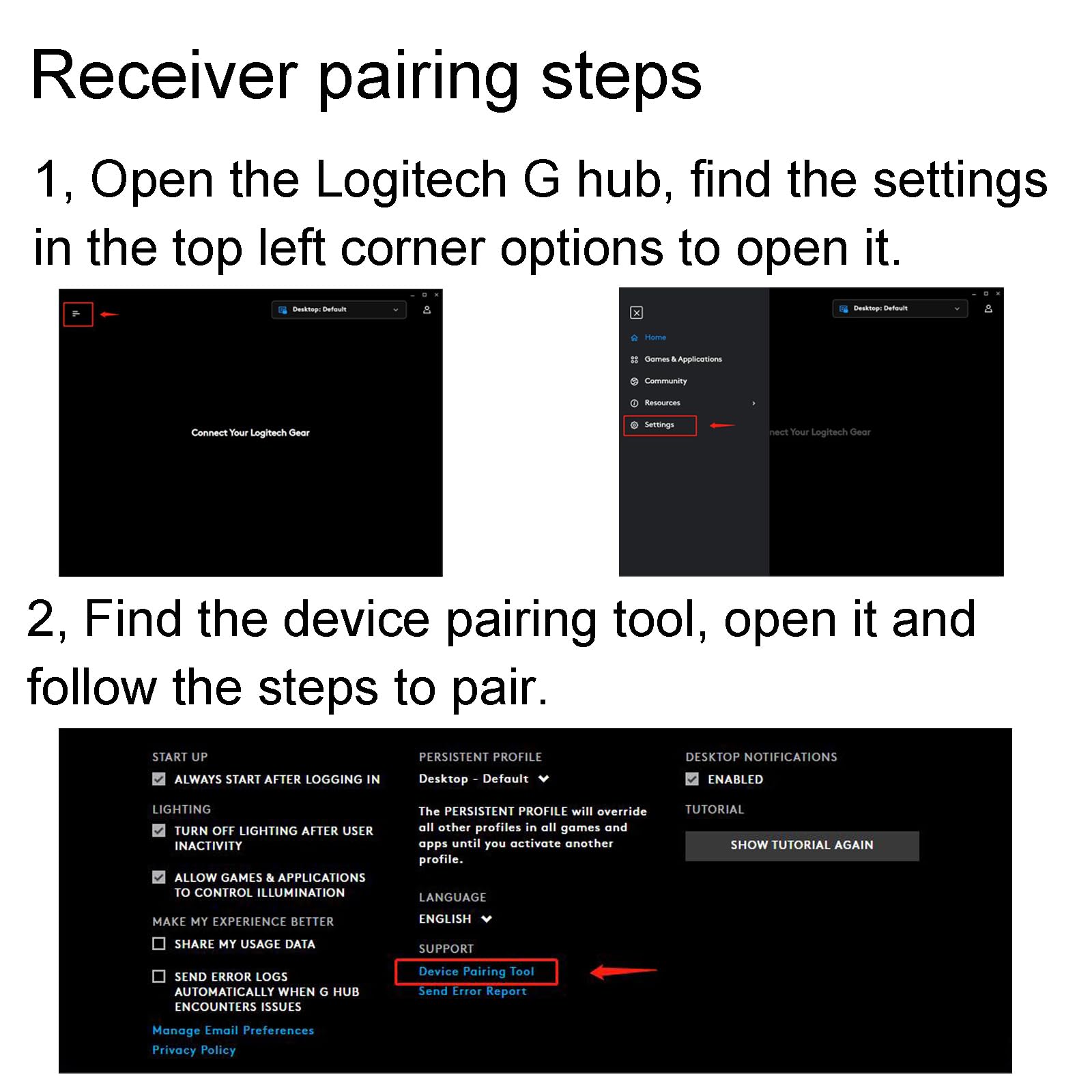 Bestparts New Usb Dongle Mouse Receiver Adapter Replacement For G903 Lightspeed Wireless Gaming Mouse