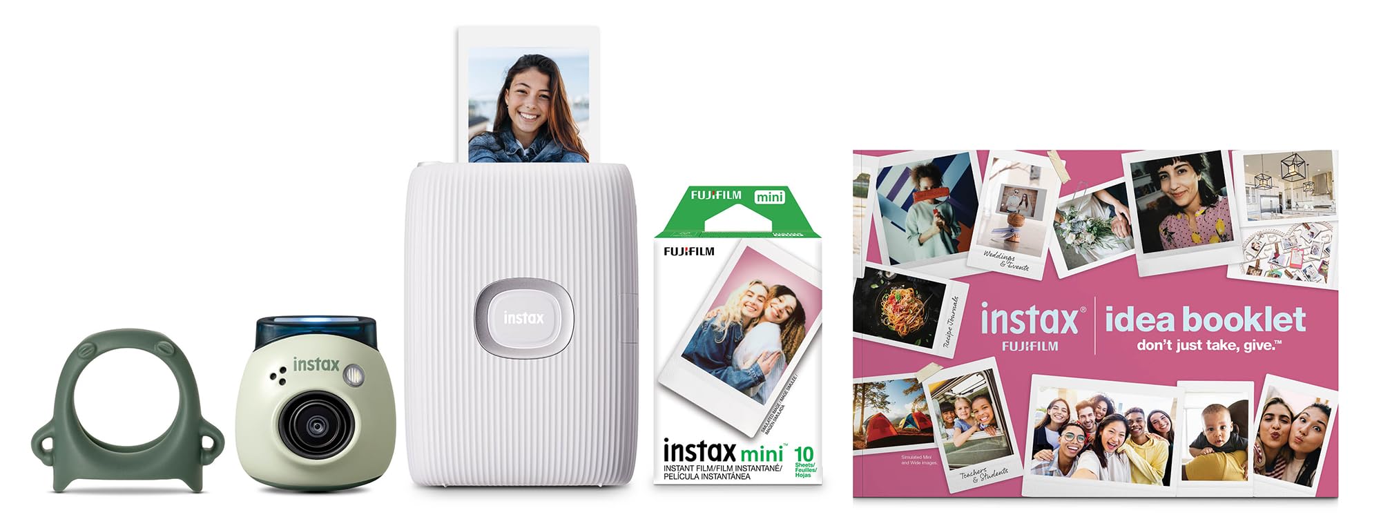 Fujifilm Instax Pal Digital Camera & Insax Mini Link 2 Smartphone Printer Bundle