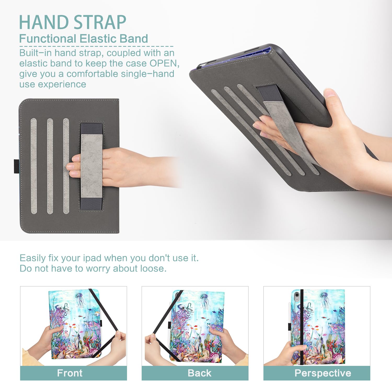 Case For Ipad 10Th Generation Case, For Ipad Case 10Th Generation Kids Men Women Shockproof Case Pencil Holder,Multi Angle Adjus