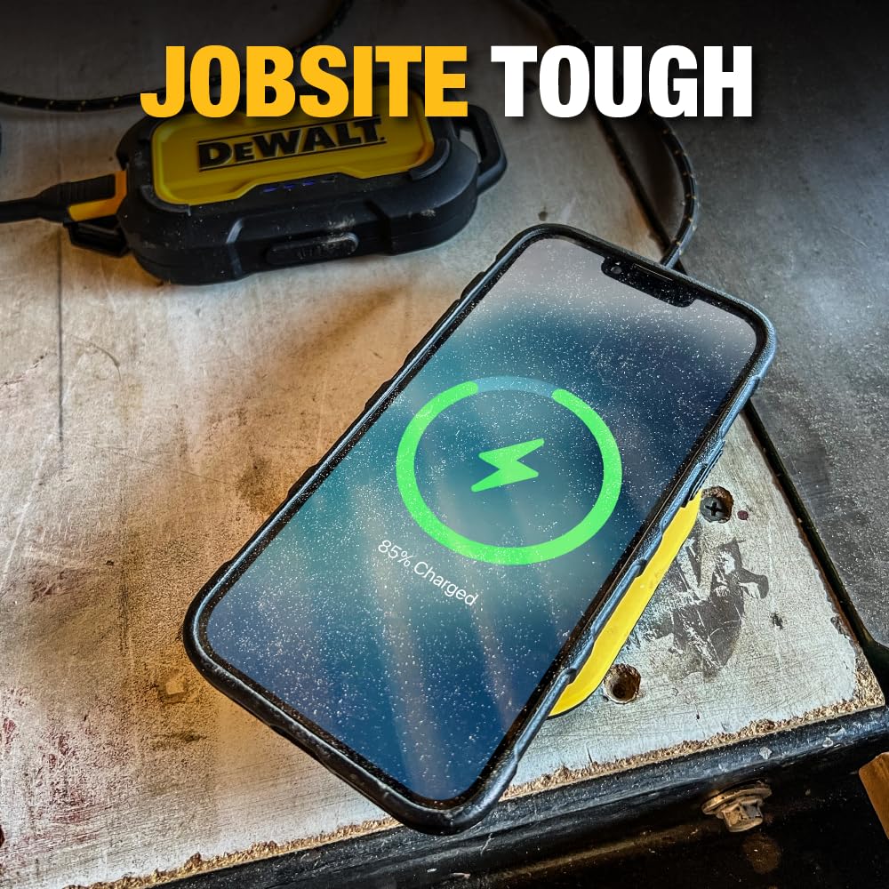 Dewalt Fast Wireless Charging Pad - Type C Cable And Ac Adapter Included - 10W Max Qi Wireless Charger Iphone 14/13/12 Samsung A