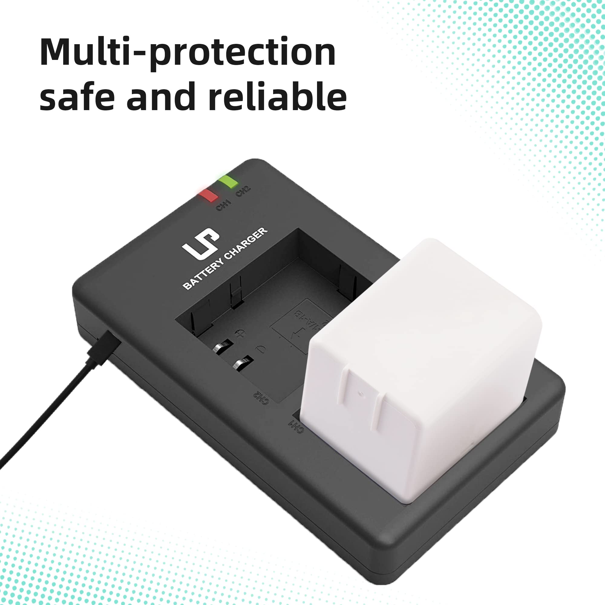 Battery Chagrer Pack For Arlo Pro & Arlo Pro 2 (Vma4400), 2 Pack 2440Mah Li Ion Rechargeable Batteries Only For Arlo Pro/Pro 2 C