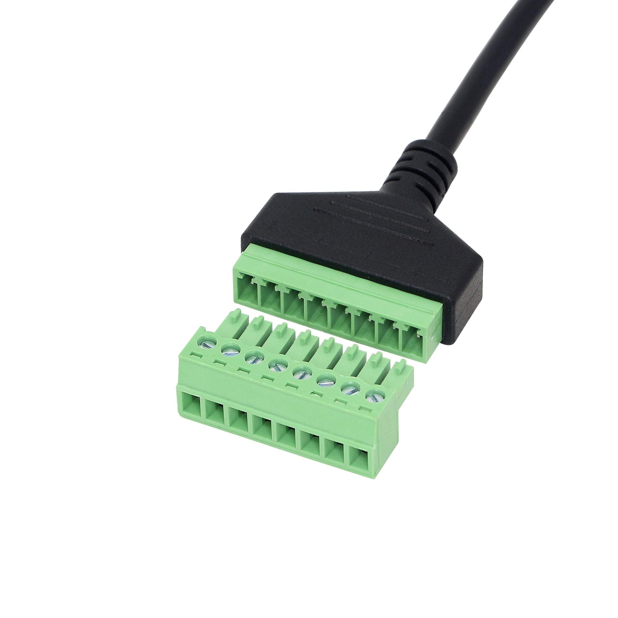 Sinloon Ethernet Rj45 Male Plug To 8 Pin Screw Terminal Block Connector For Cat7 Cat6 Cat5 Cat5E Ethernet Extender Cctv Digital