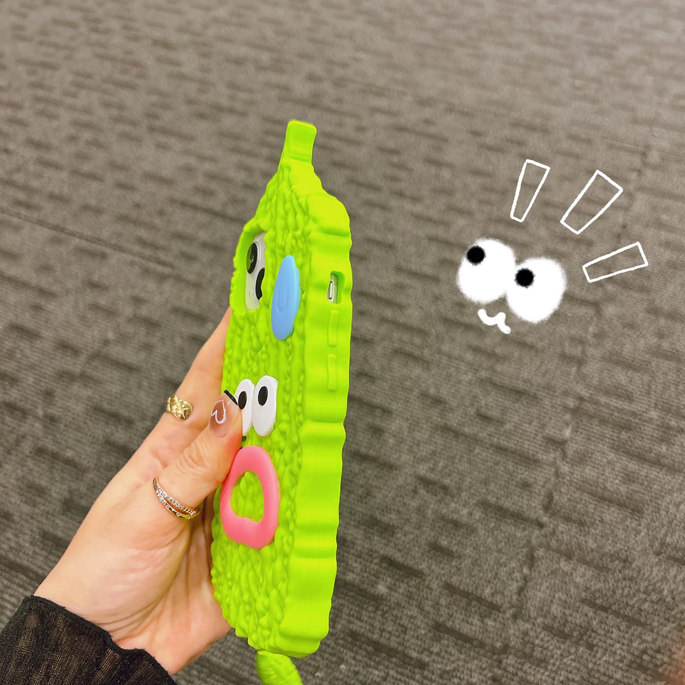 Yakvook Kawaii Phone Cases Apply To Iphone 14 Pro Max,Cute Cartoon Bunny Carrot Phone Case With Carrot Stylus 3D Rabbit Case For