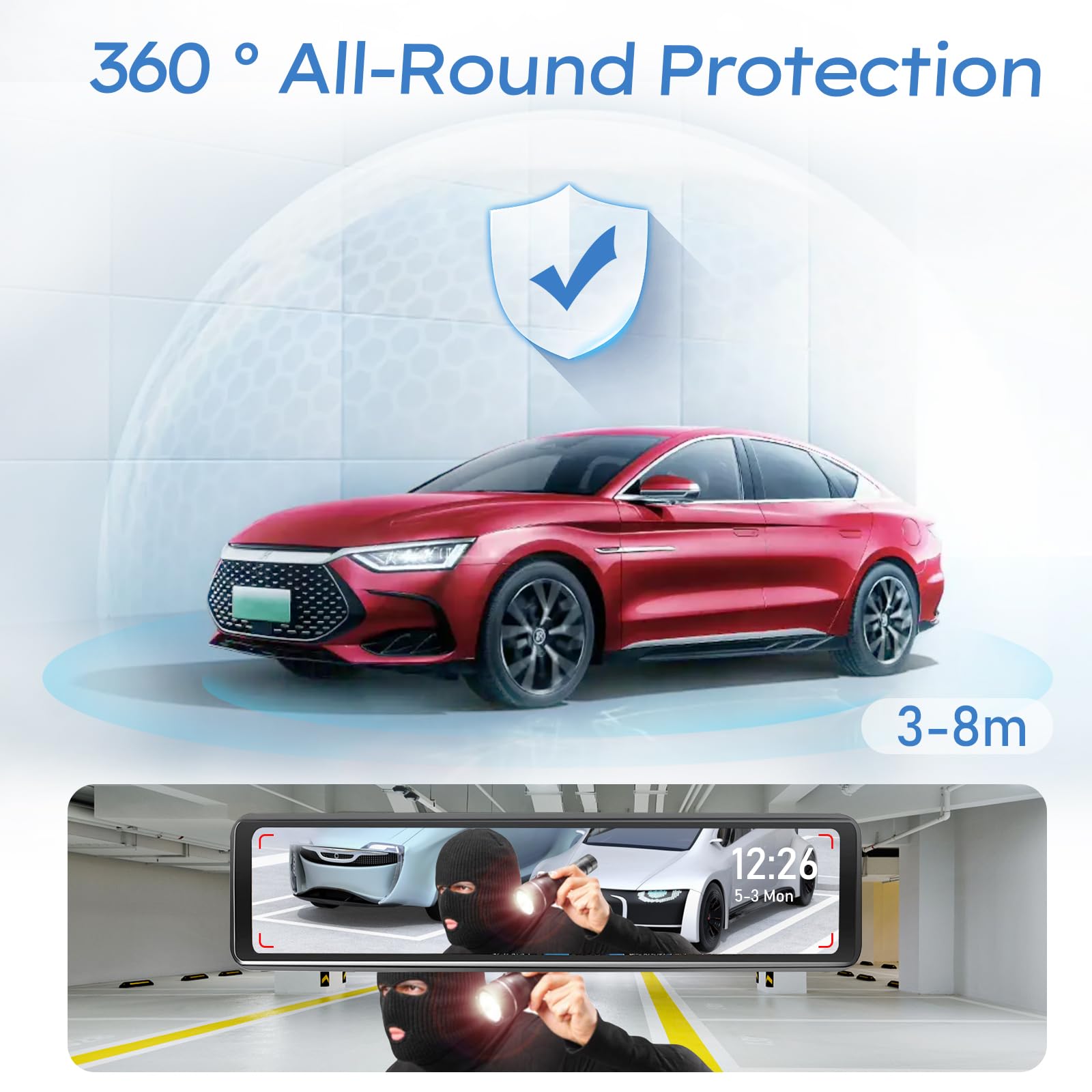 Dash Cam Hardwire Kit Usb C Microwave Radar Sensing Dashcam Hardwiring Kit 12V 24V To 5V/3A Dash Camera Adapter Hardwire Charger