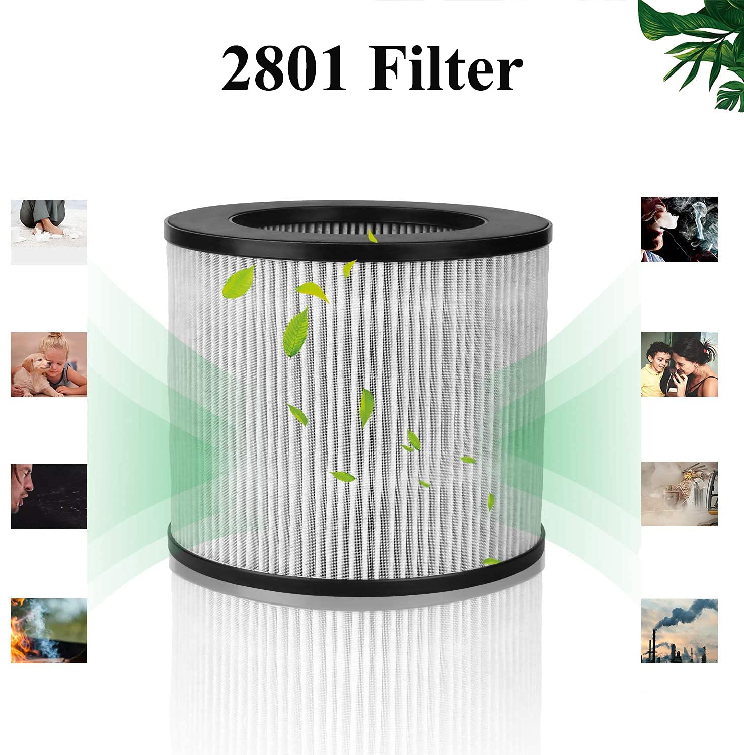 Keyjiniu 2 Pack 2801 Replacement Filter Compatible With Bissell 2801, 2780, 2780A, 2780B, 2780P, 27809 Hight Efficiency And Carb