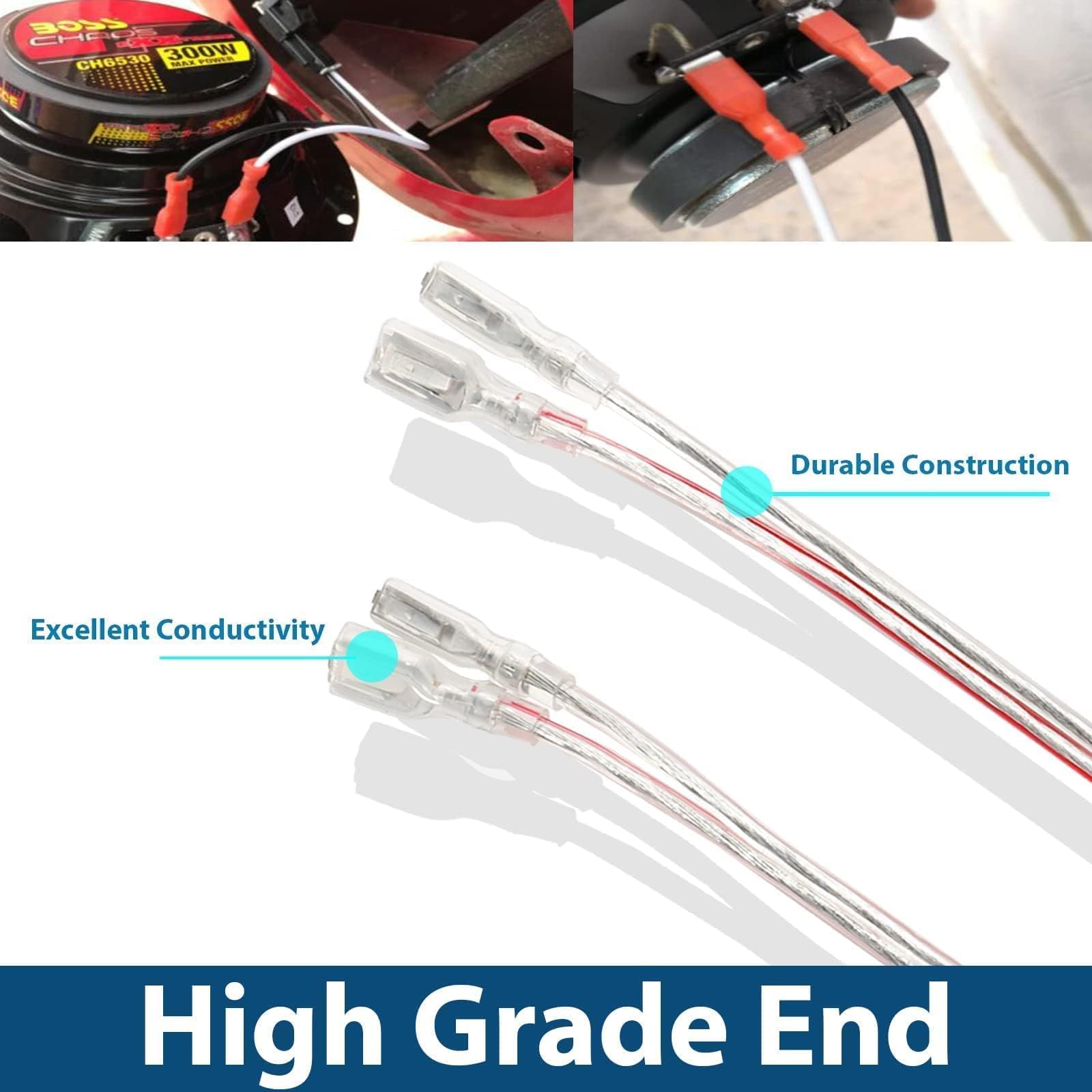 Nuith Car Speaker Wiring Harness Connector Adapter Replacement For Chrysler/Dodge/Jeep/Eagle/Plymouth 1991 2007 Aftermarket Door