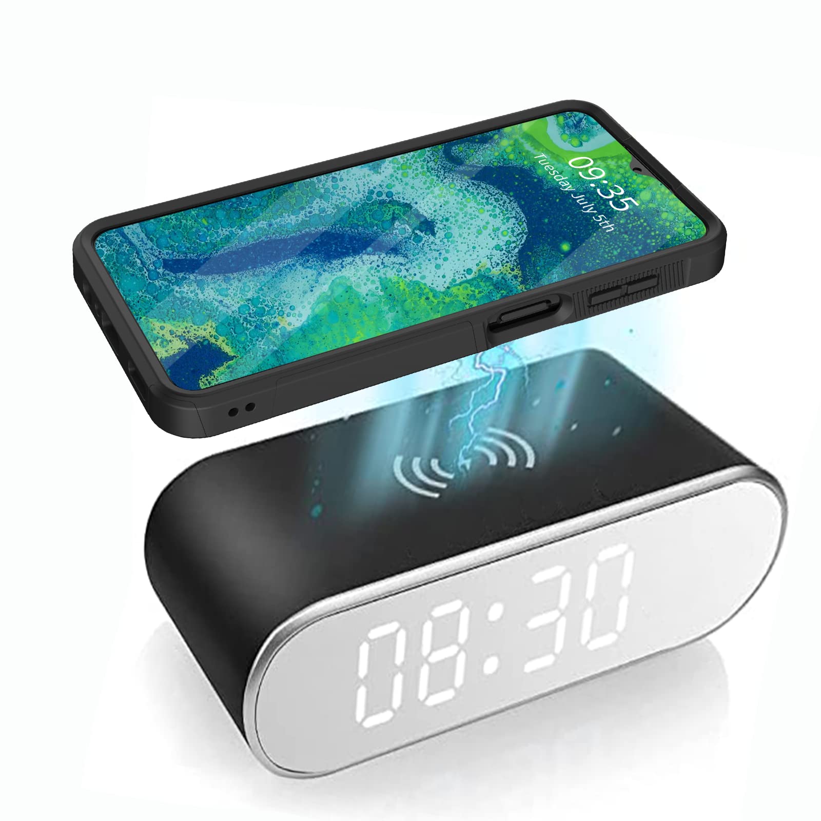 Cicplkse For Galaxy A15 5G Case,Dual Layer Heavy Duty Hybrid Shockproof Hard Pc Soft Silicone Tpu Bumper Protective Cover Case F