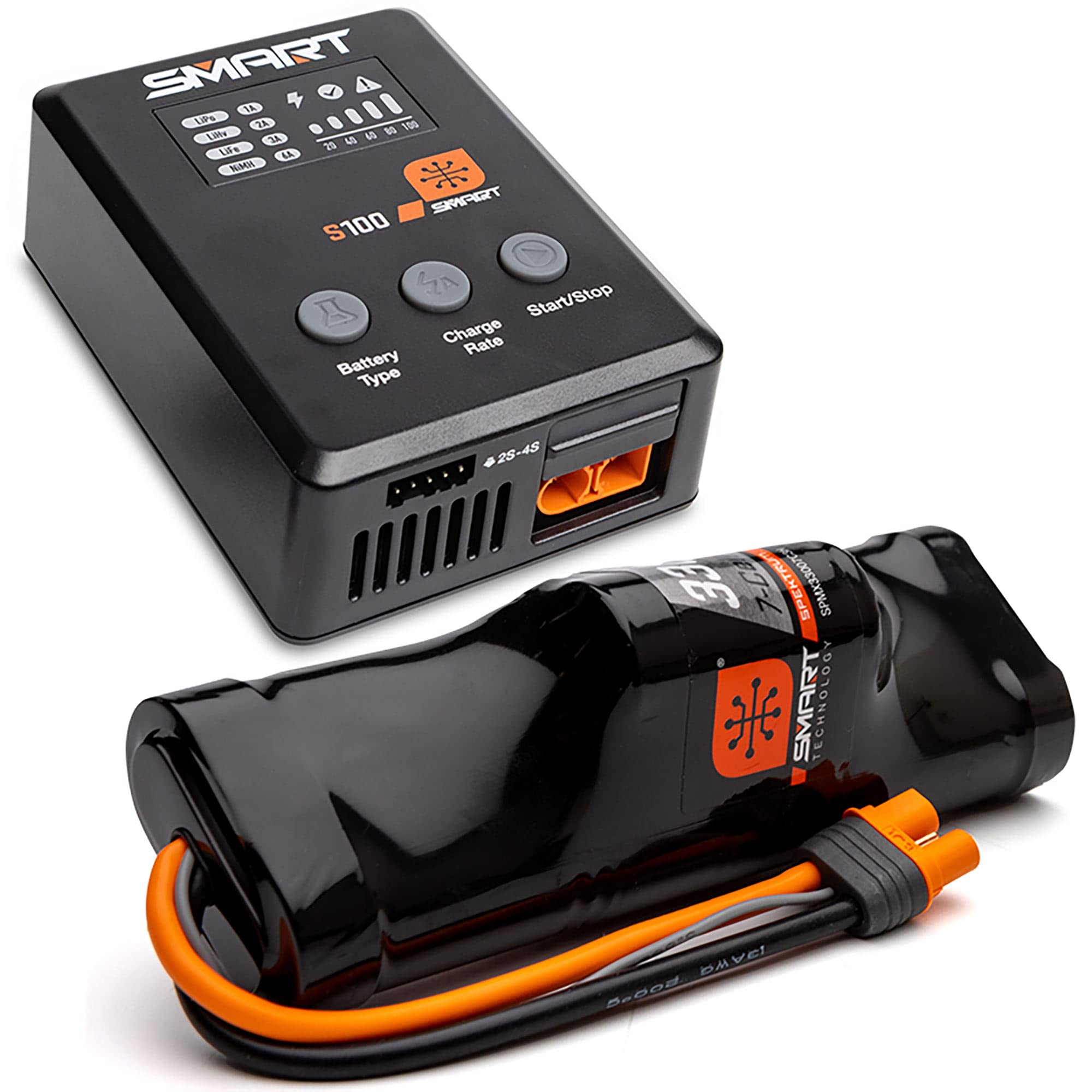 Spektrum Smart Powerstage Surface Bundle: 3300Mah 7 Cell Nimh Battery / S100 Charger, Spmxpss100