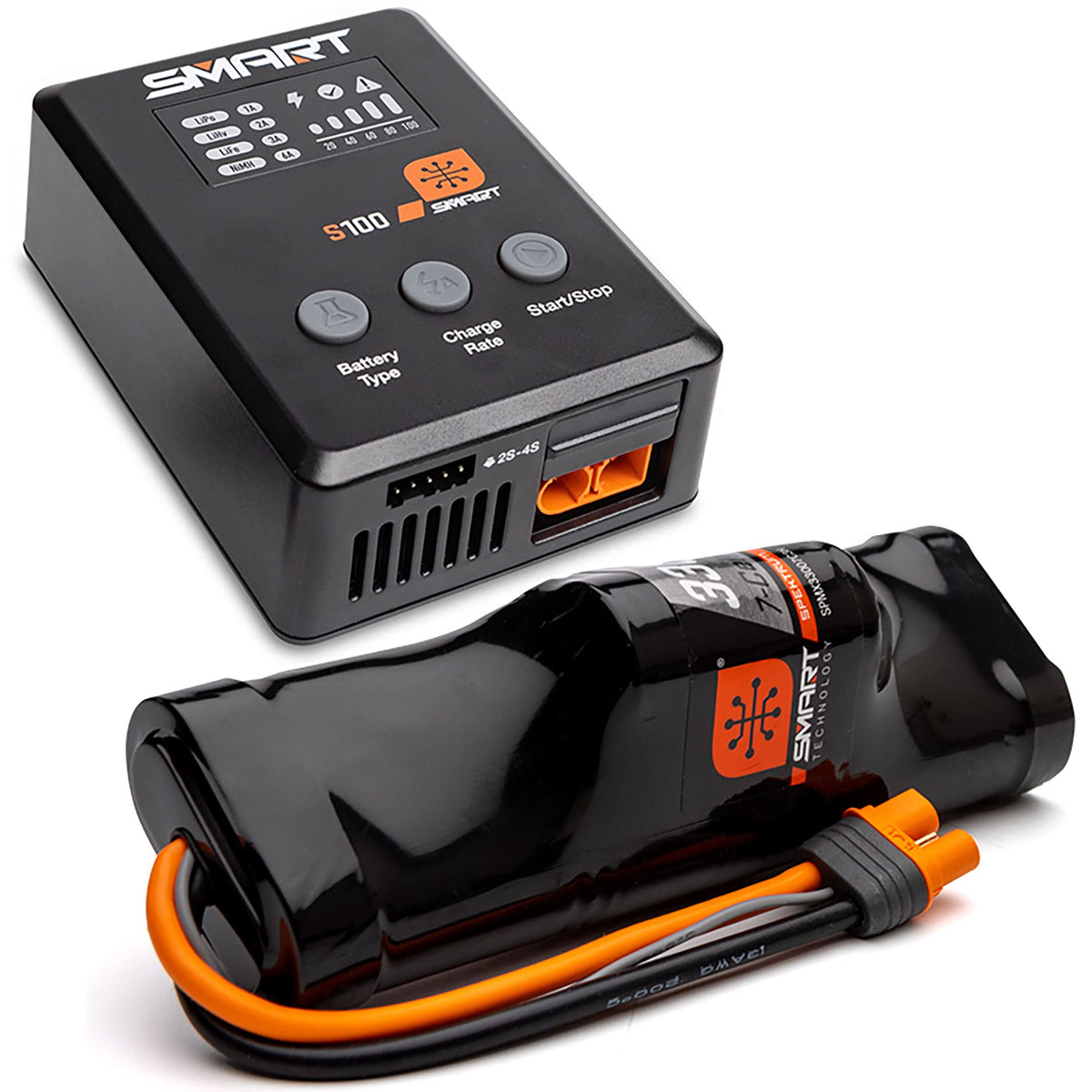 Spektrum Smart Powerstage Surface Bundle: 3300Mah 7-Cell Nimh Battery / S100 Charger, Spmxpss100