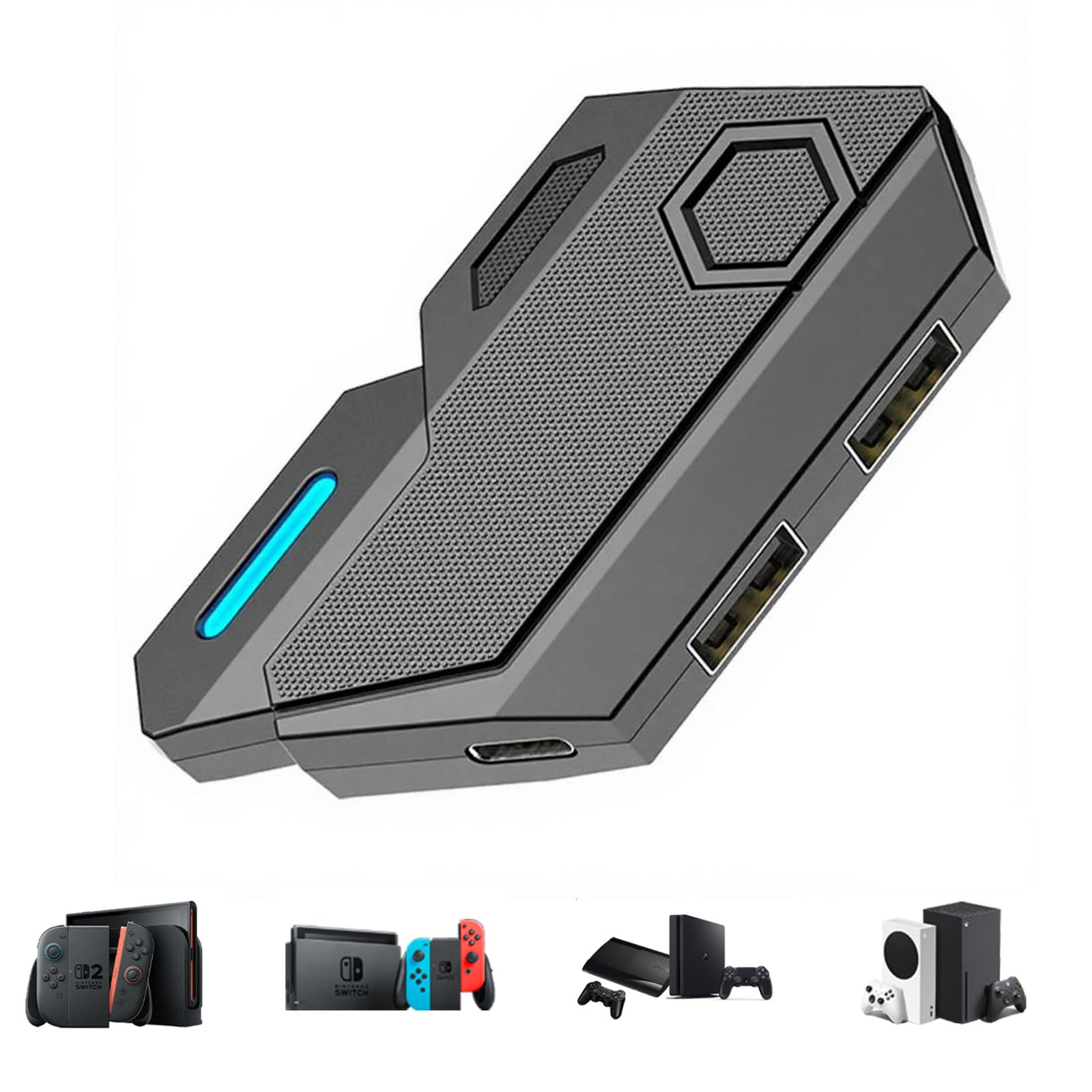 CHEERKONTEK Keyboard and Mouse Adapter for Switch/PS4/PS3/Xbox One/360