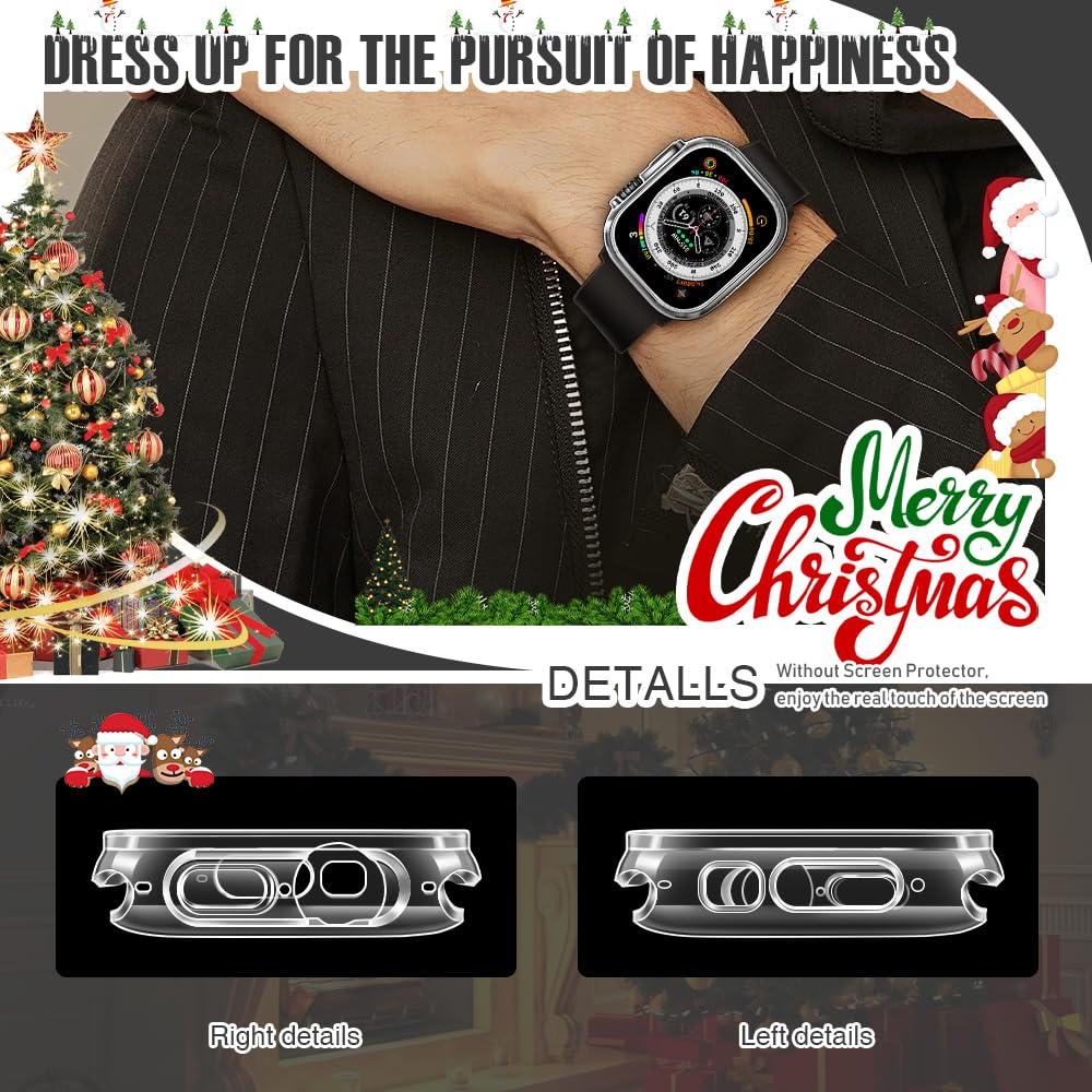 Top4Cus 49Mm Cover Environmental Soft Flexible Tpu Anti Scratch Lightweight Protective 49Mm Iwatch Case Compatible With Apple Wa