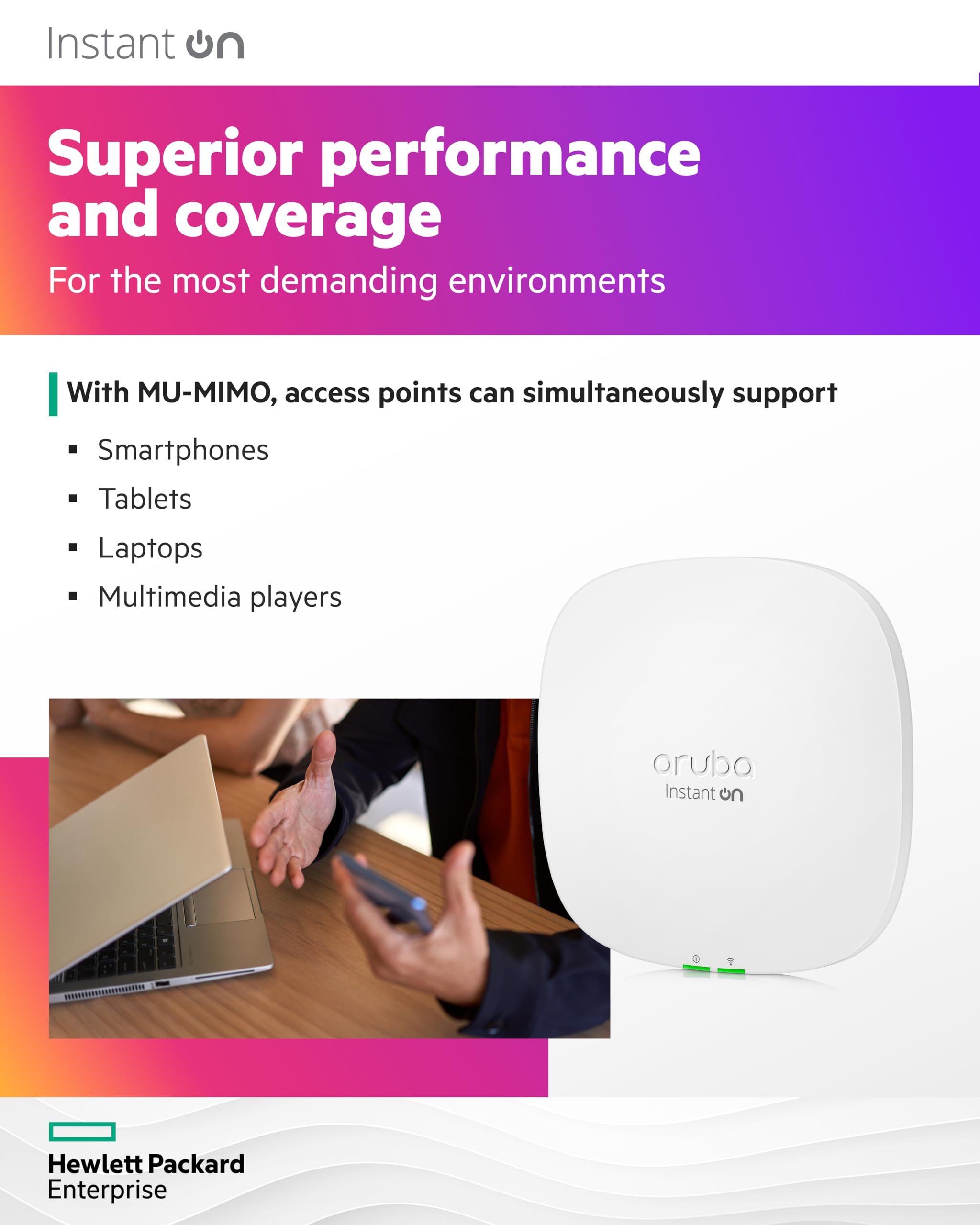 Hpe Networking Instant On Access Point Ap25 4X4 Wifi 6 Indoor Wireless Access Point (3 Pack) | Power Source Not Included | Us Model (R9B27A 3Pack)