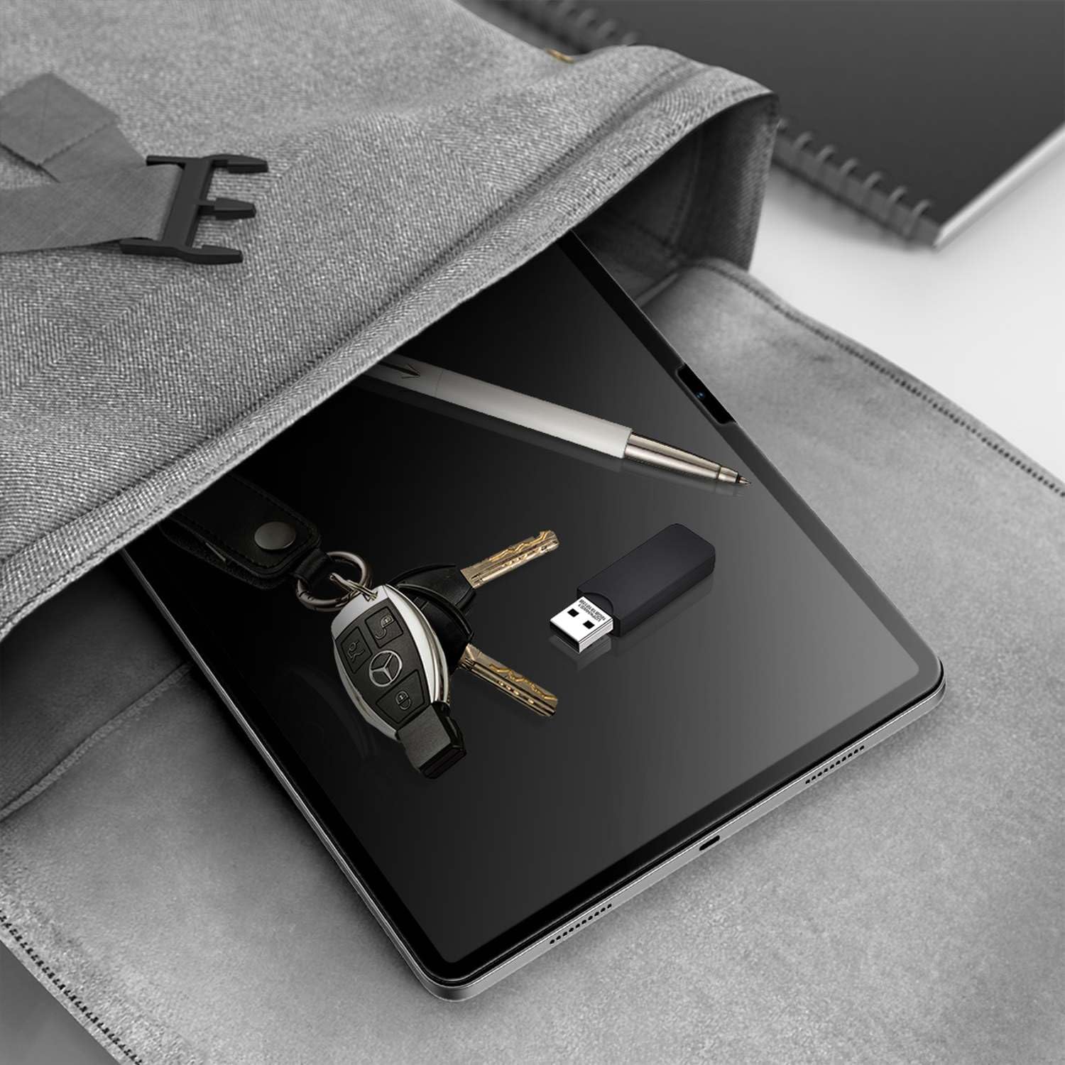 Flolab Onetime Nanoarmour Anti Glare Screen Protector For Ipad Air 13 Inch 2024 Anti Fingerprint Tempered Glass, Trucolor, Matte