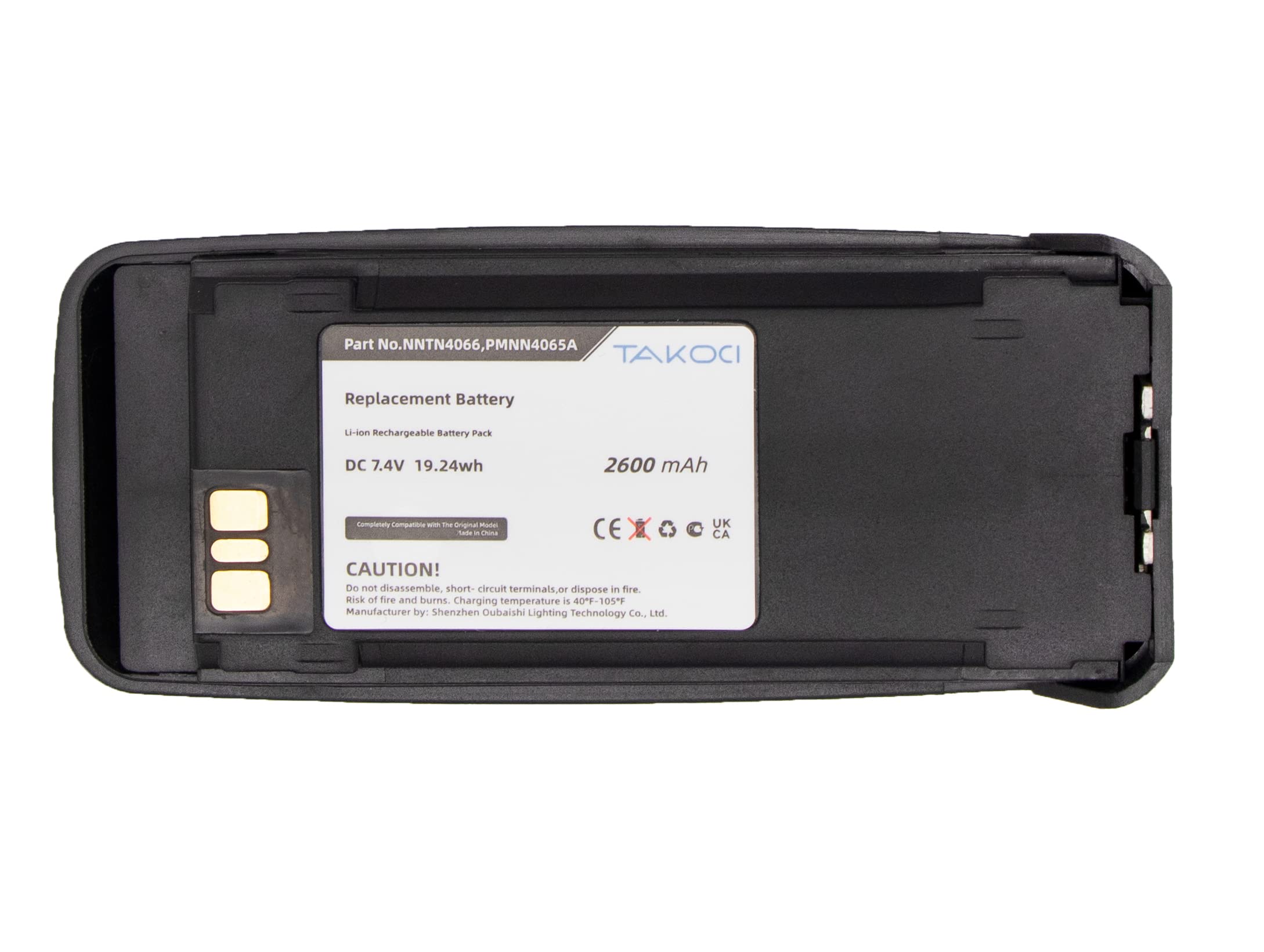 7.4V Replacement Battery For Pmnn4077 Pmnn4077C Pmnn4069A Pmnn4066A Compatible With Motorola Xpr6100 Xpr6300 Xpr6350 Pr6380 Xpr6