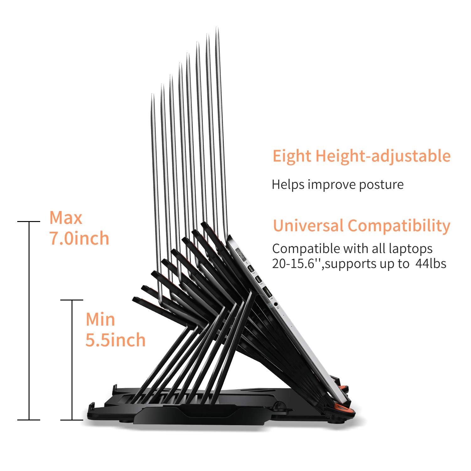 Laptop Stand Adjustable Laptop Computer Stand Multi Angle Stand Phone Stand Portable Foldable Laptop Riser Notebook Holder Stand