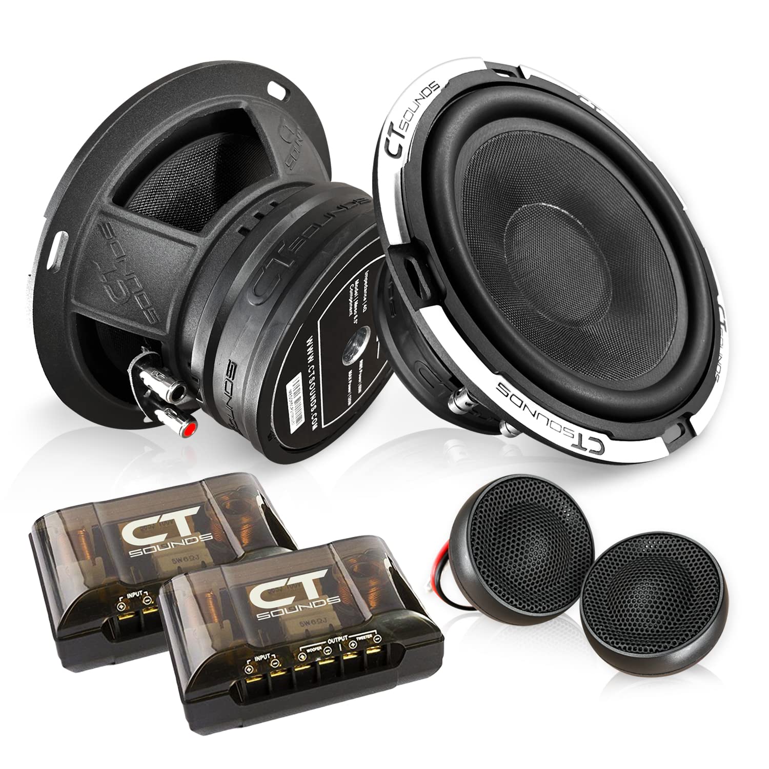 Ct Sounds Meso 6.5    320 Watt 2 Way Premium Component Car Speaker Set