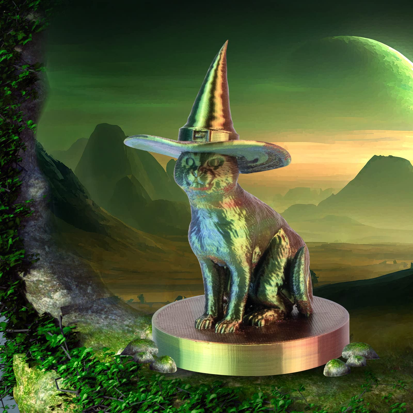 Isanmate Pla Filament 1.75Mm, 3D Printer Filament Silk Red Yellow Blue Color Changing Pla, Silk Pla Tri Colors Filament, 3D Prin