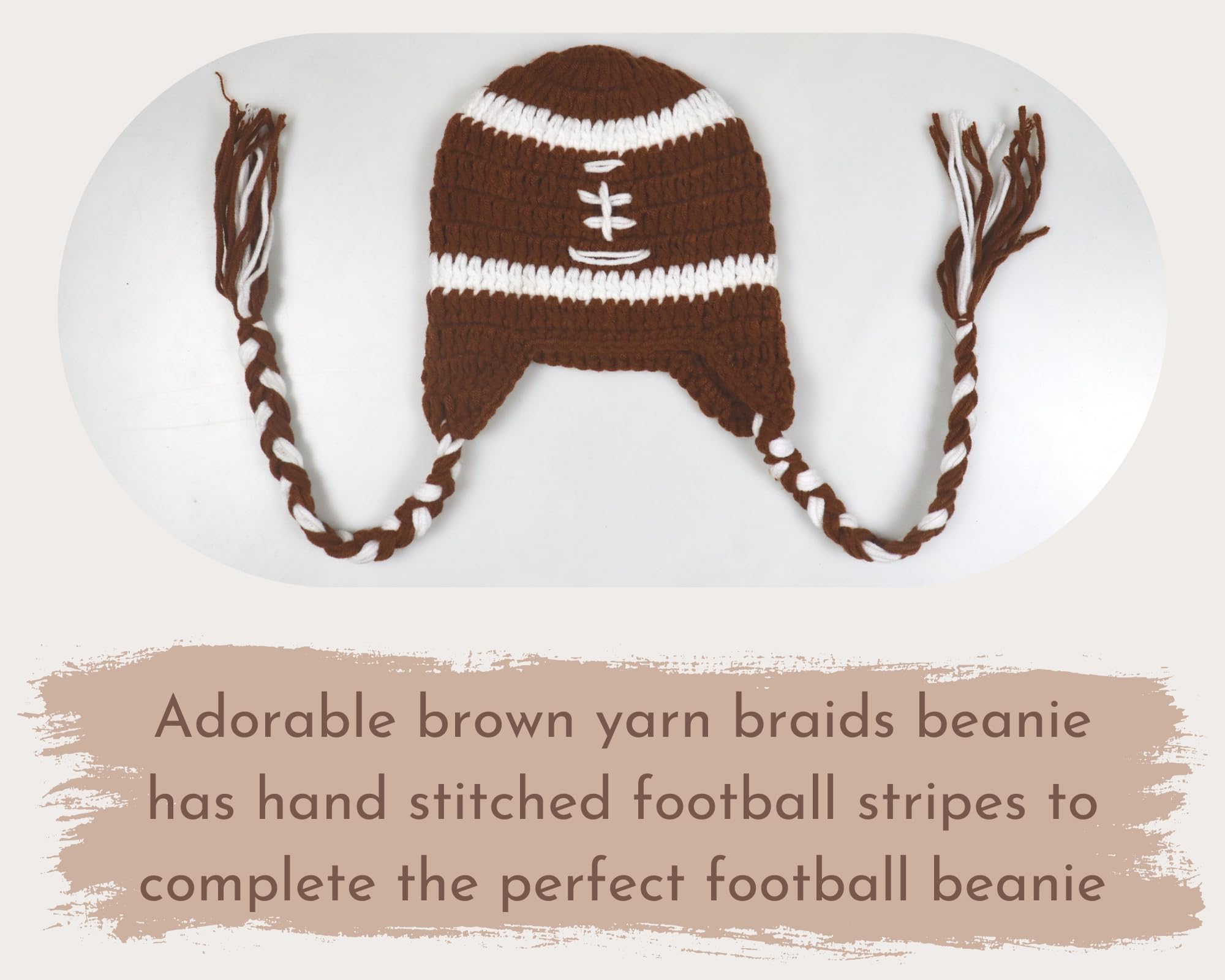 Terriboo Baby Girl Photography Outfits Crochet Knitted Football Player Outfits Newborn Photo Sports Costume 0 1 Month (Baby Girl