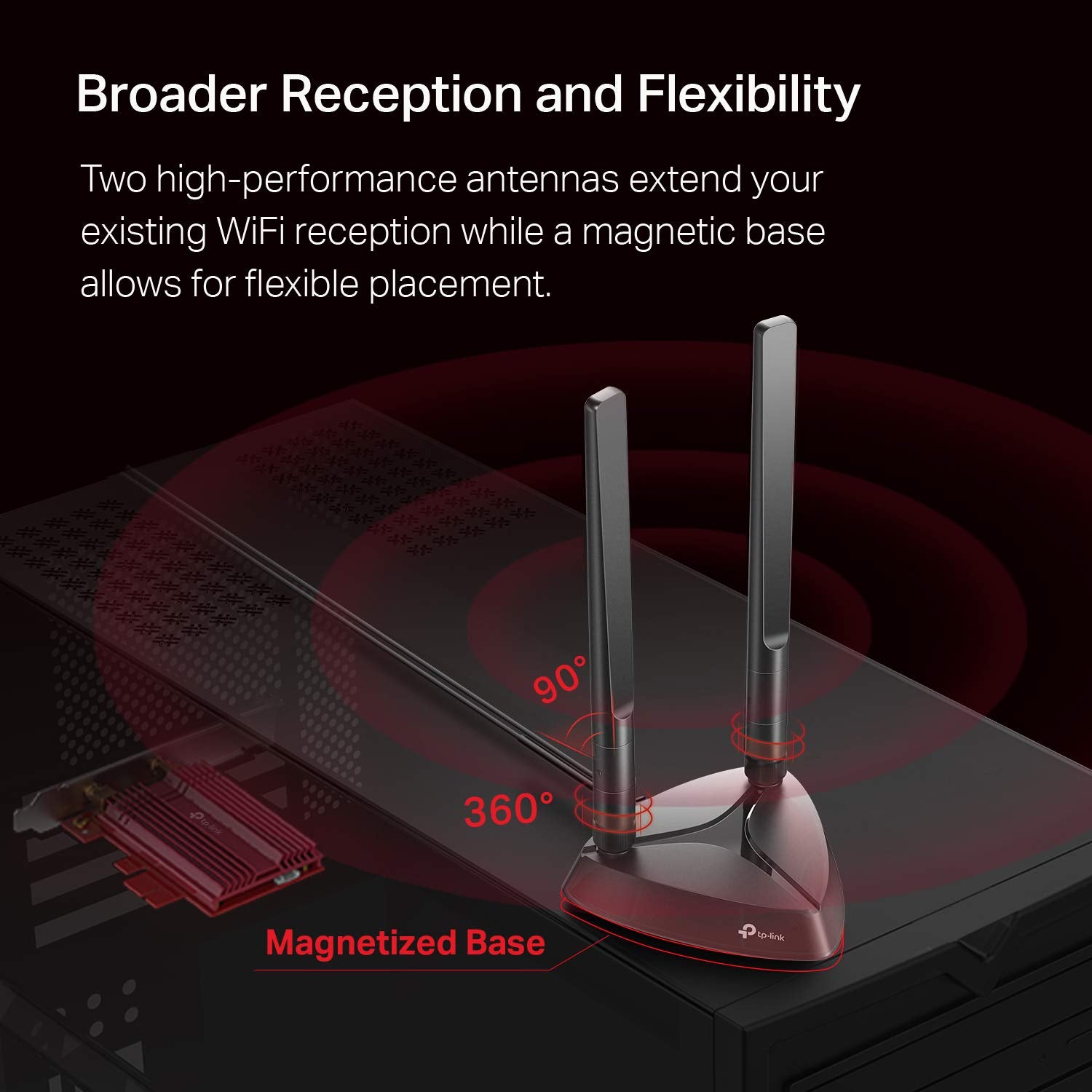 Tp Link Wifi 6 Ax3000 Pcie Wifi Card (Archer Tx3000E), Up To 2400Mbps, Bluetooth 5.0, 802.11Ax Dual Band Wireless Adapter With M