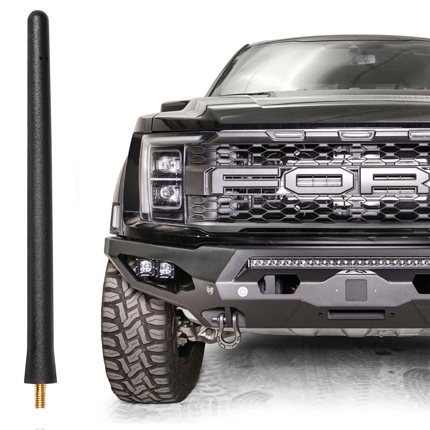 Vofono Short Antenna Fits Ford F150 F 150 2009 2025, Ford F150 Accessories Stubby Pickup F 250 F 350 2017+ Bronco Truck Antenna Replacement