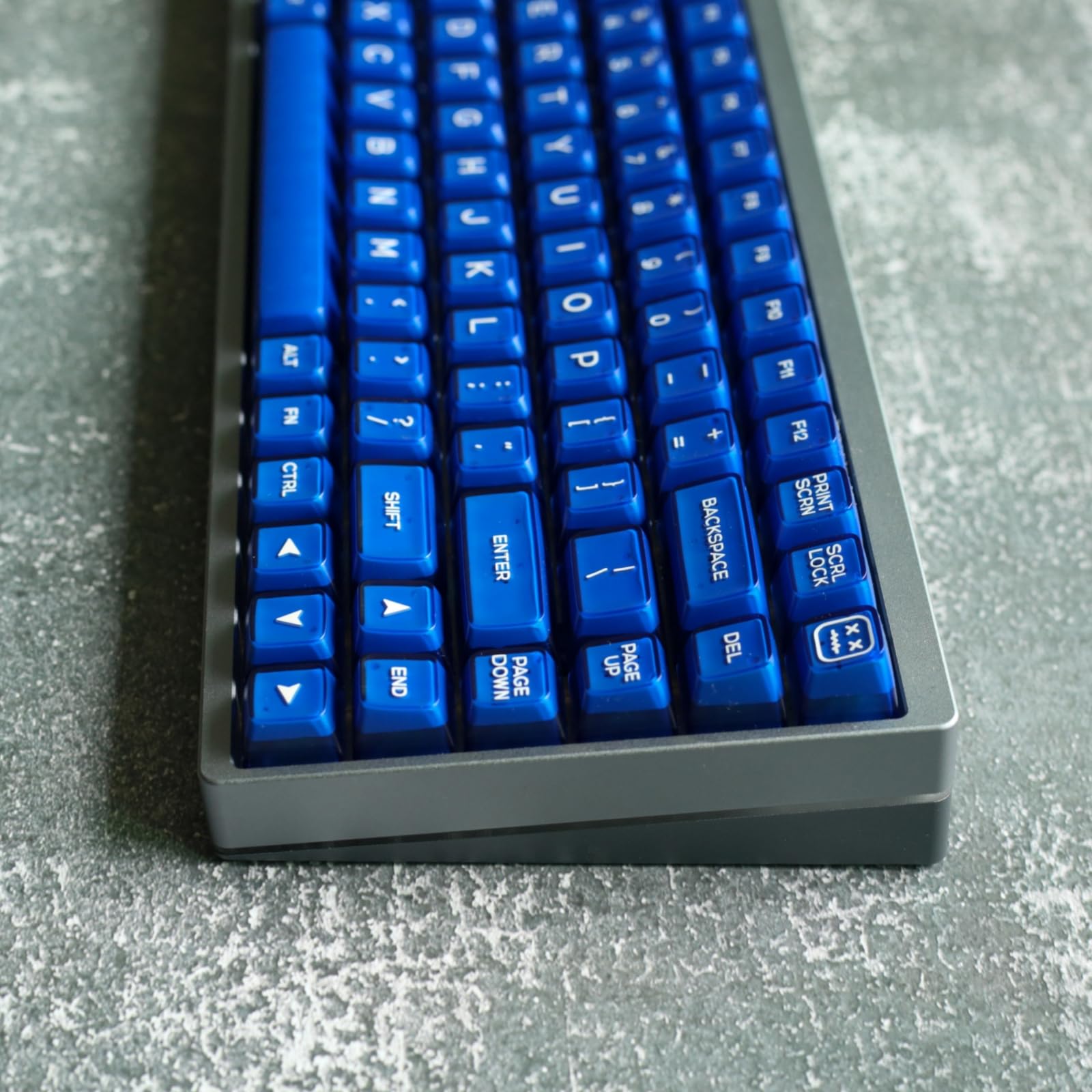 Redqin Keycap Set  Klein Blue Jade 142 Keys Rsa Profile Shine Through Keycaps Pbt Keycaps Double Shot Custom Keycaps For Mechani