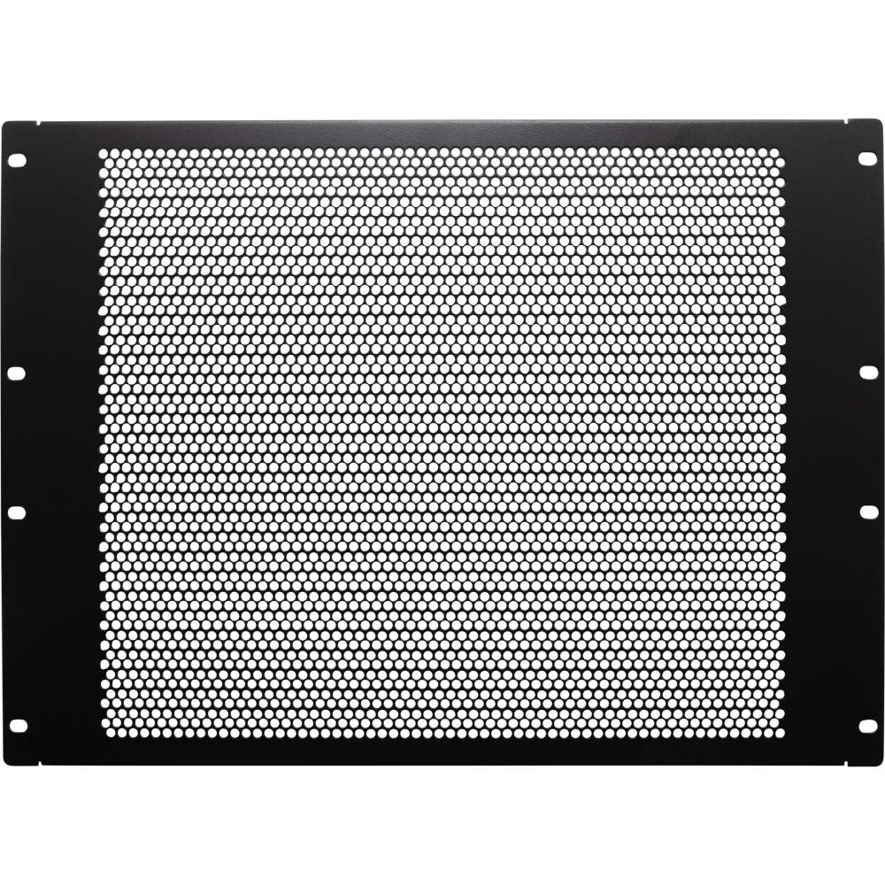 Navepoint 8U Blanking Panel, Perforated, Flanged, 19 Inch Wide Network Server Rack Or Server Cabinet, Filler Panel, Steel, Hardw