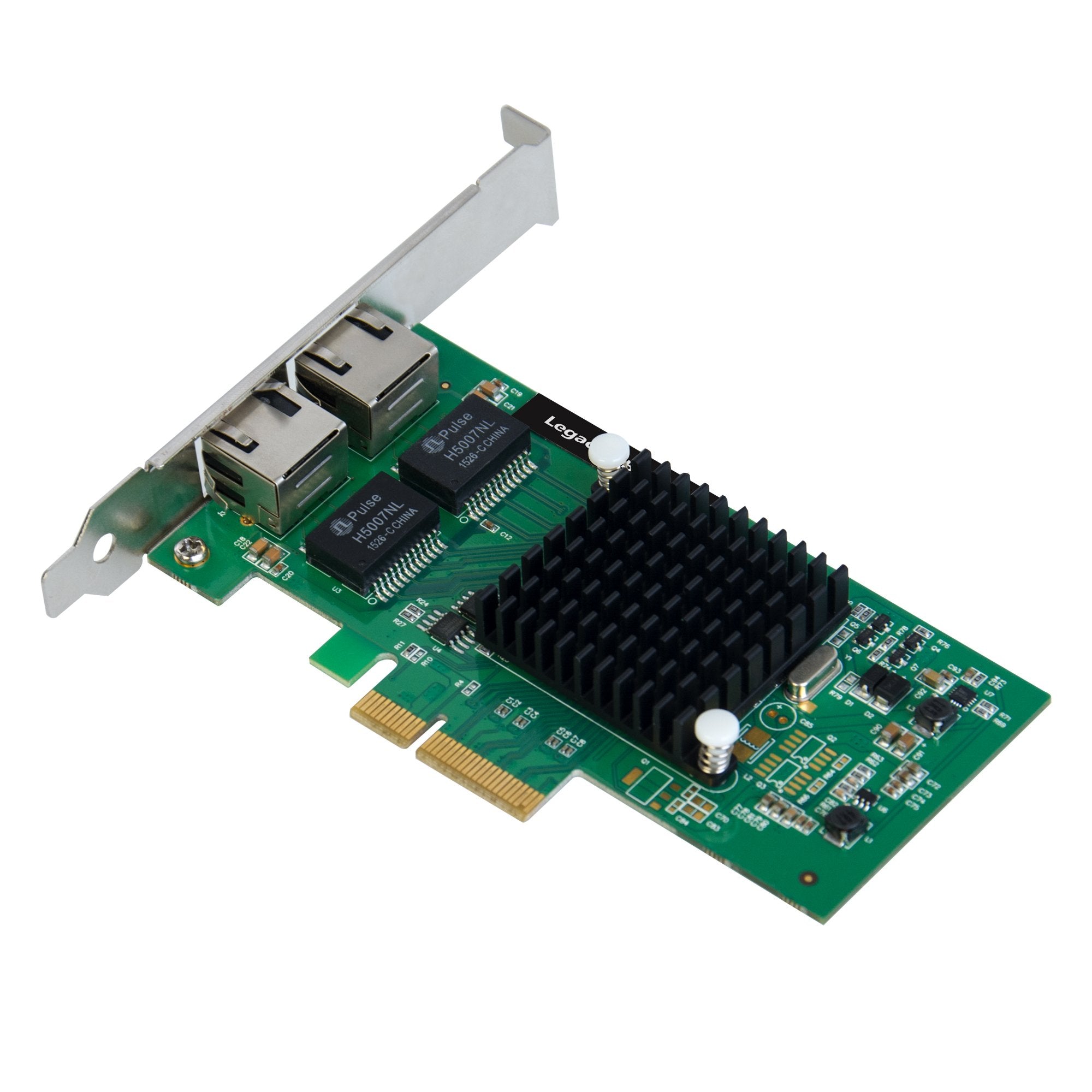 Siig Dual Port Gigabit Ethernet Pcie 4 Lane Card I350 T2 Network Adapter Pci Express X4 Low Profile Ethernet Green (Lb Ge0014 S1