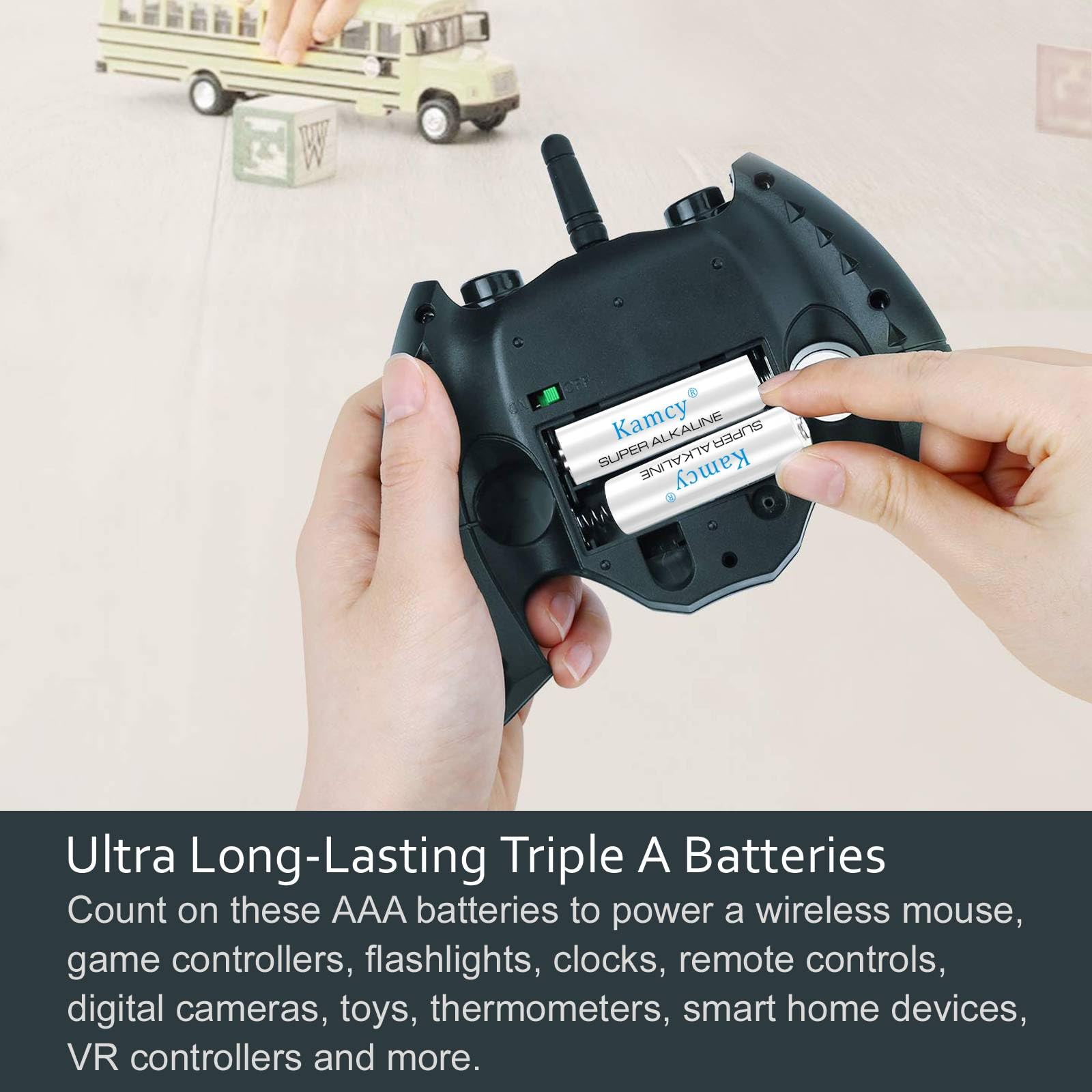 Kamcy Aaa Batteries, Batteries Aaa Size, Aaa Batteries 100 Pack, Triple Aaa Batteries 1.5V Long Lasting High-Performance Aaa Alk