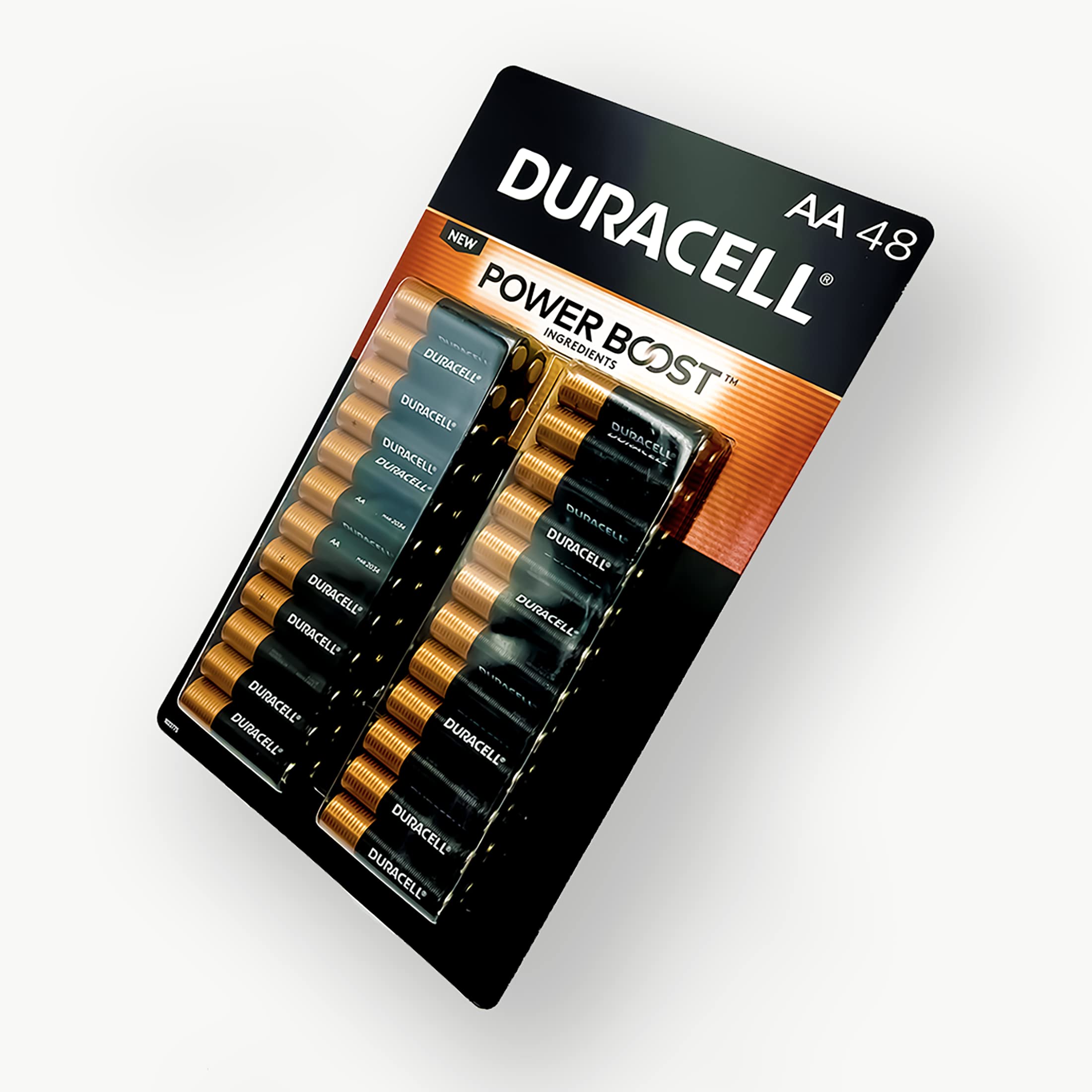 Duracell Coppertop Alkaline Manganese Dioxide Aa Battery, 1.5V, (Pack Of 48)